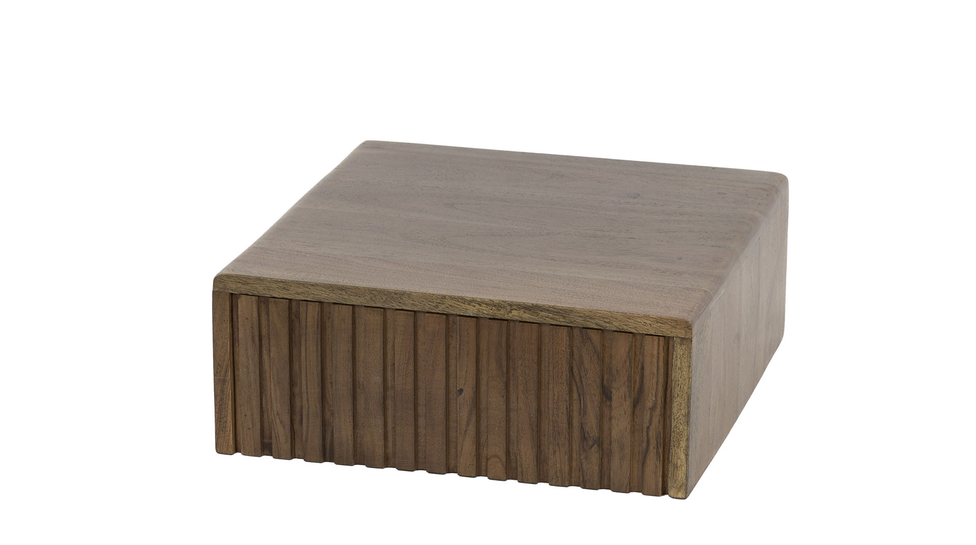 2er Set Nachtschränkchen SOUL mit Schublade Akazie Massivholz braun Nachttisch