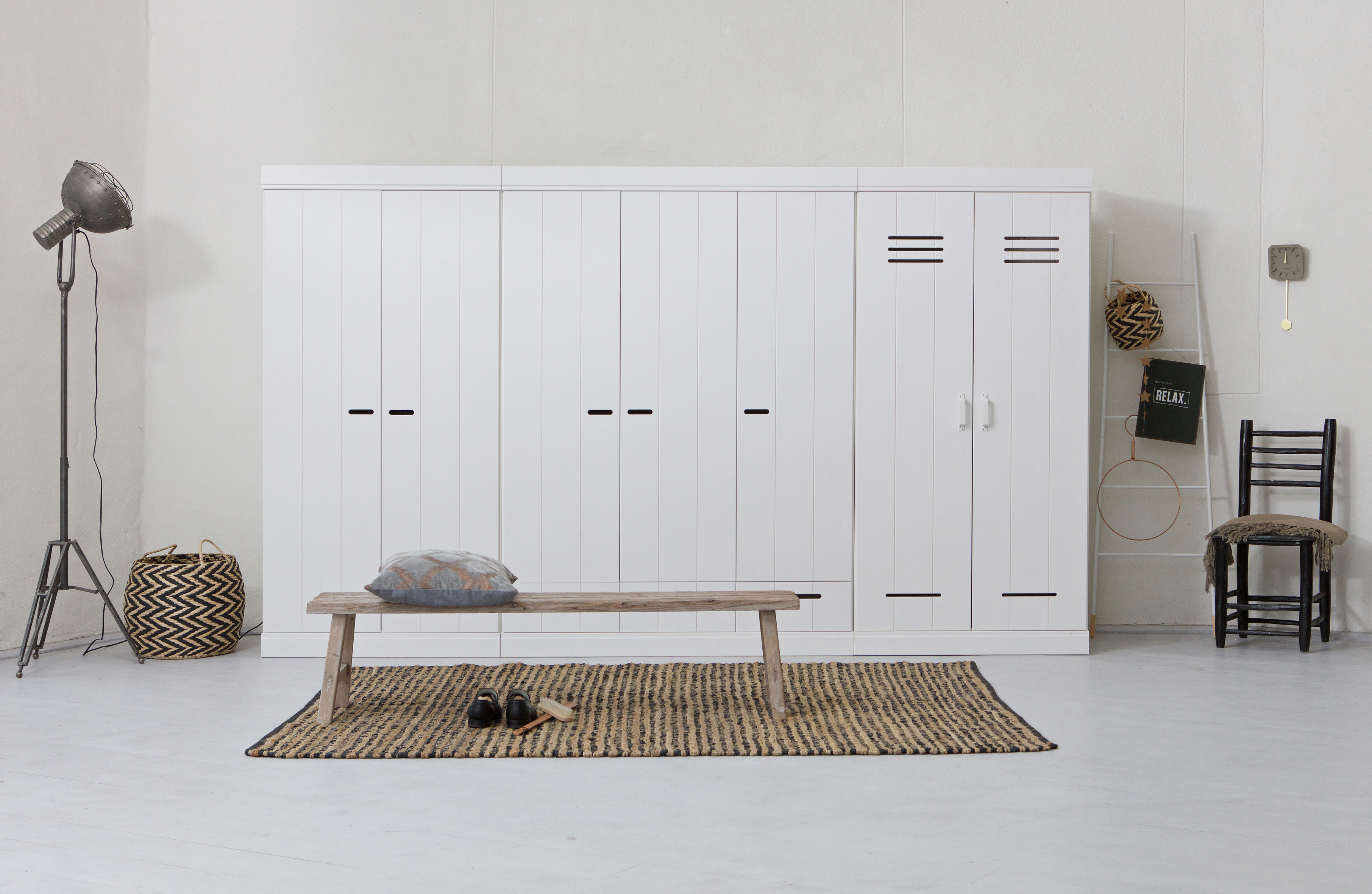 Kleiderschrank Schrank 140 cm CONNECT Kiefer weiss