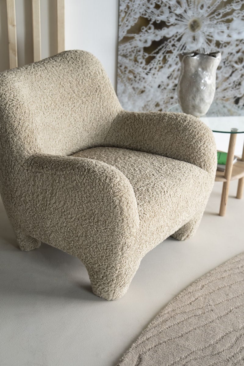 Sessel Shaun Teddystoff taupe Relaxsessel Fernsehsessel