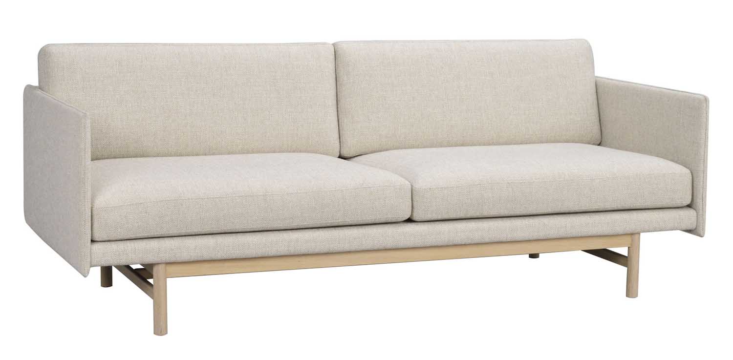 3 Sitzer Sofa HALLGERD 212 cm Stoff beige