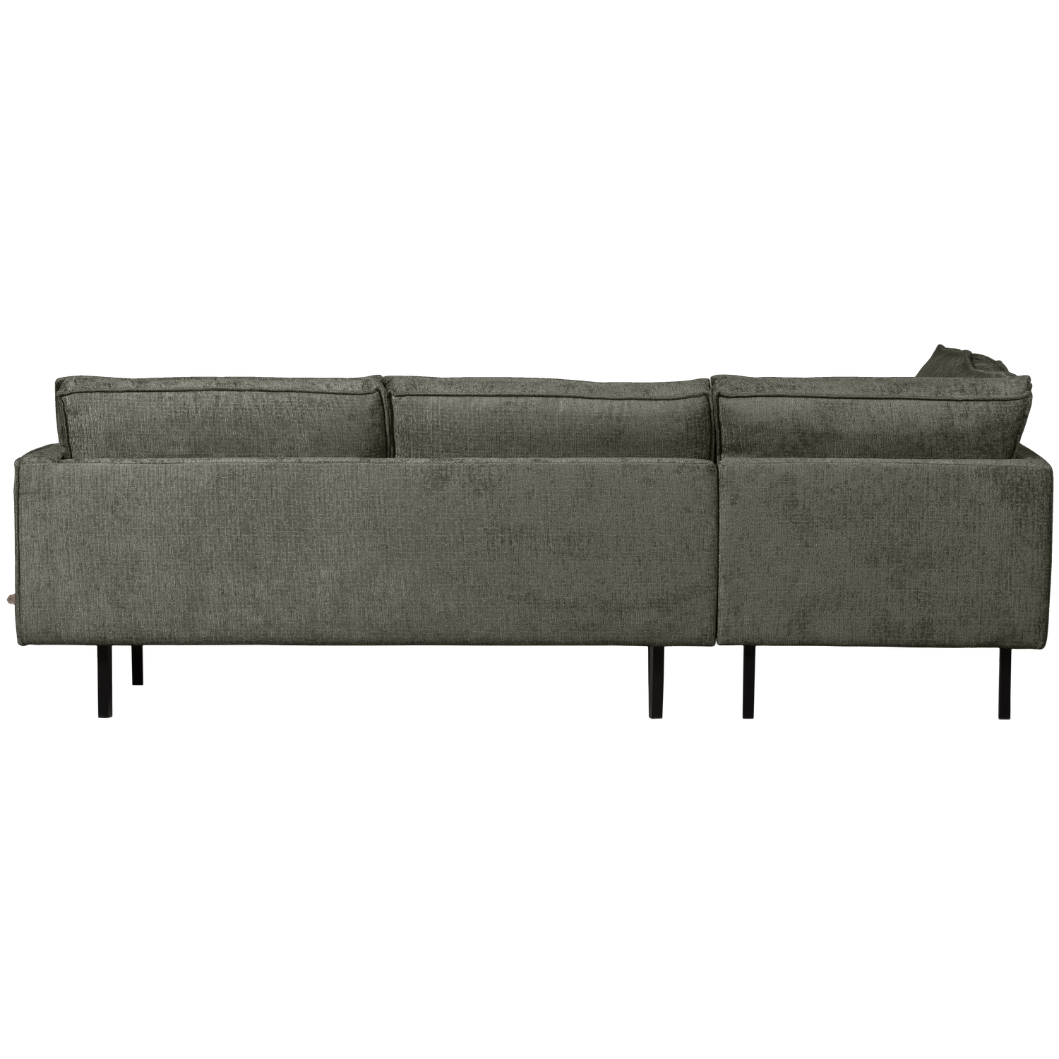 Eckgarnitur Rodeo Struktur Samt frost Couch Sofa Ecksofa Longchair links