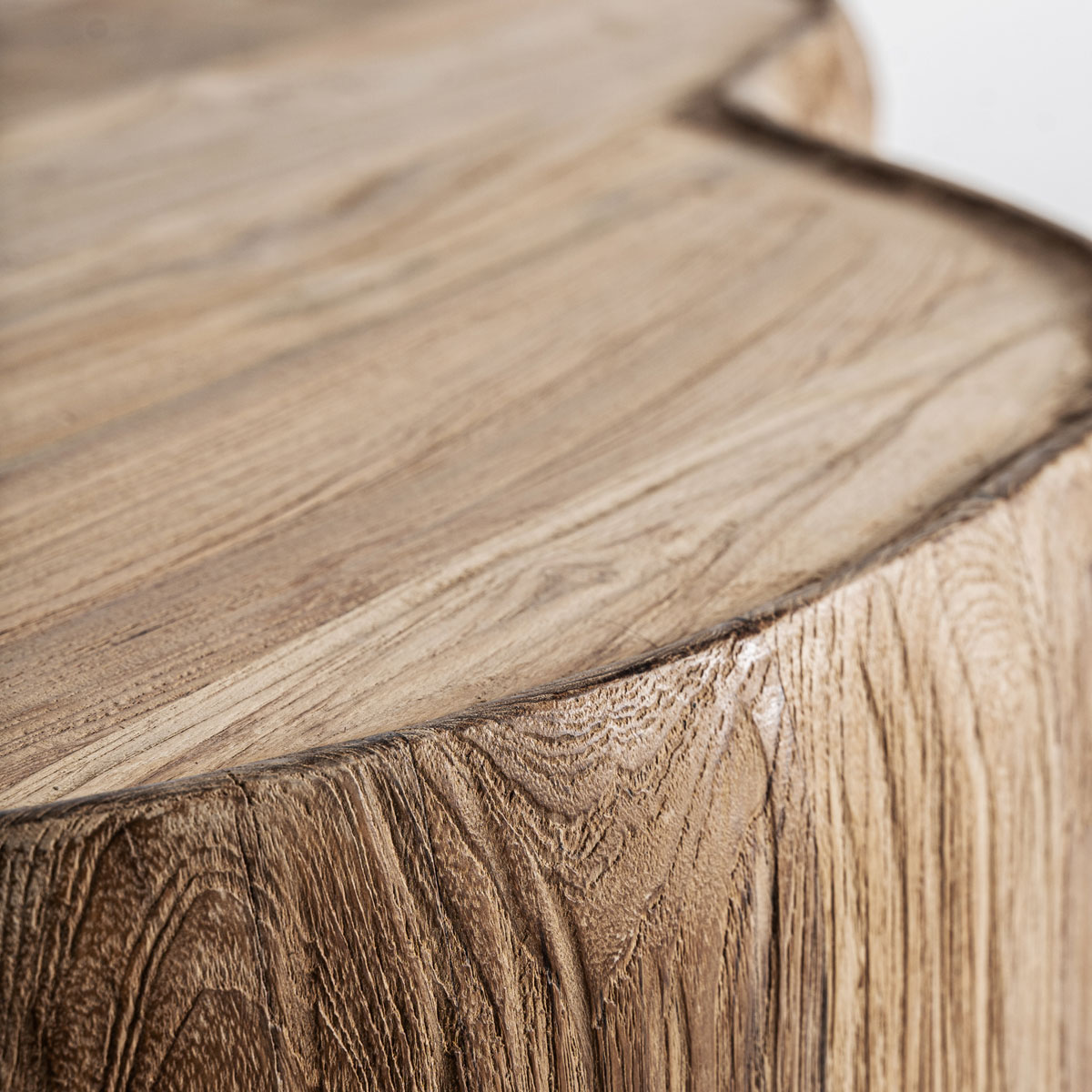 Couchtisch Sofatisch ERLOY 90 x 60 cm recyceltes Teakholz