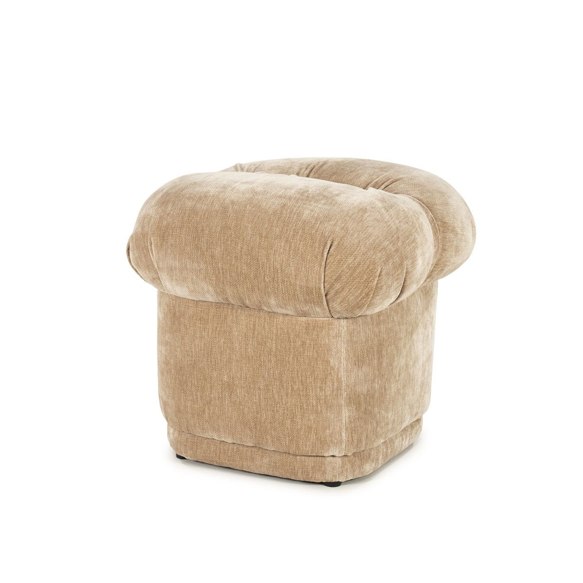 Pouf Nook H 47 cm beige Hocker Sitzhocker