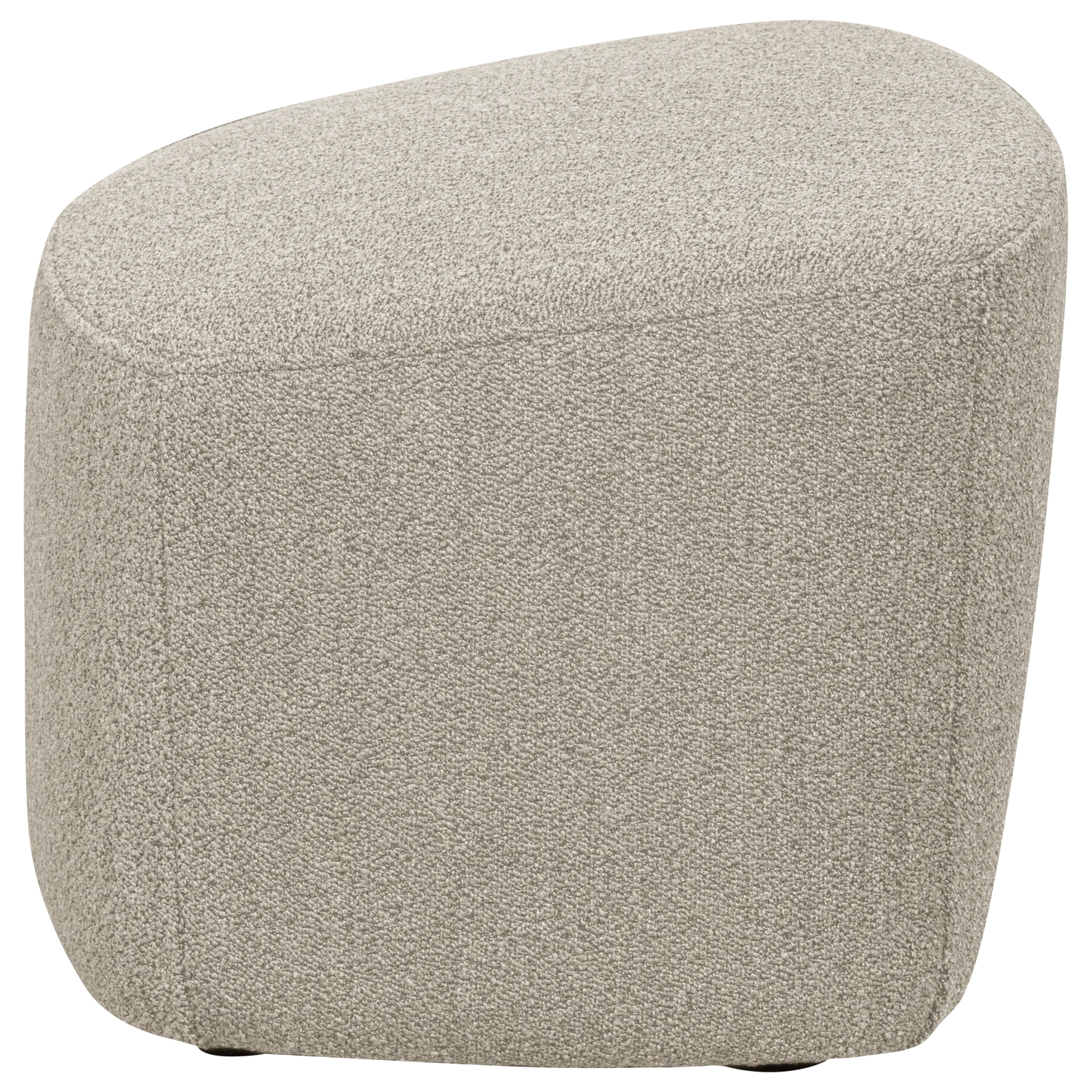 Pouf LOFTY 62 x 48 cm Hocker Sitzhocker Bouclé natur