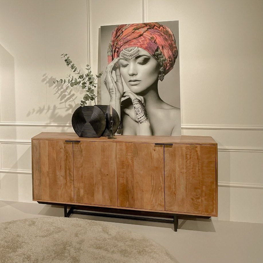Sideboard Anrichte Valdez 180 cm Mangoholz natur  