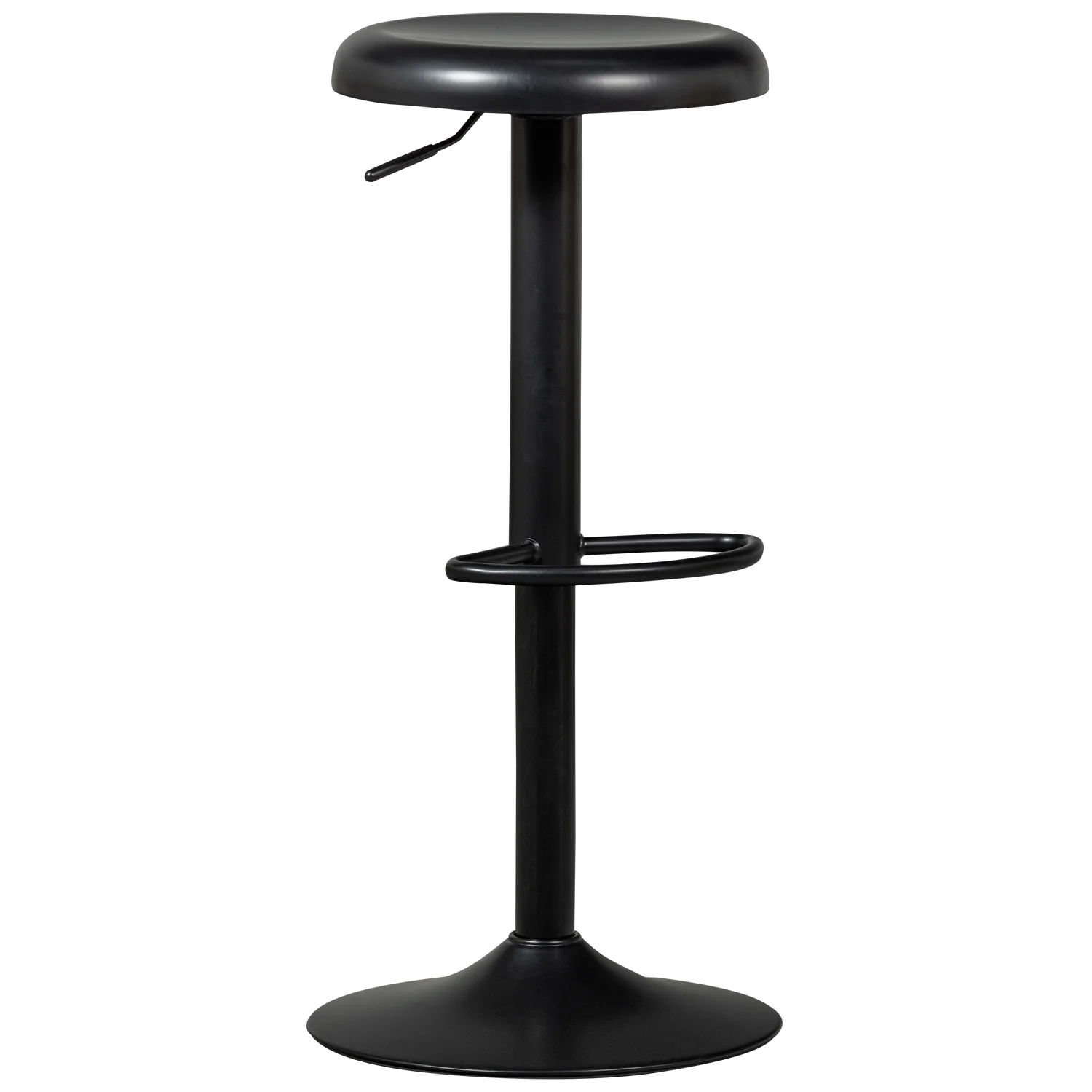 Barhocker ISAAC SH 61-81 cm höhenverstellbar Metall schwarz Barstuhl