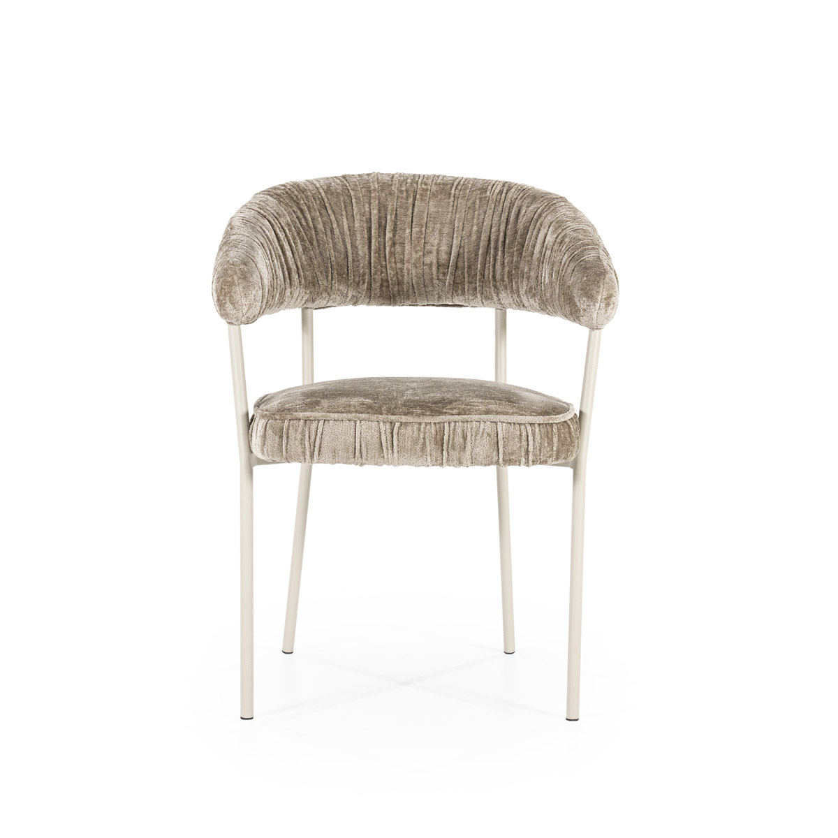 Esszimmerstuhl LIZZY taupe Stoff Femme