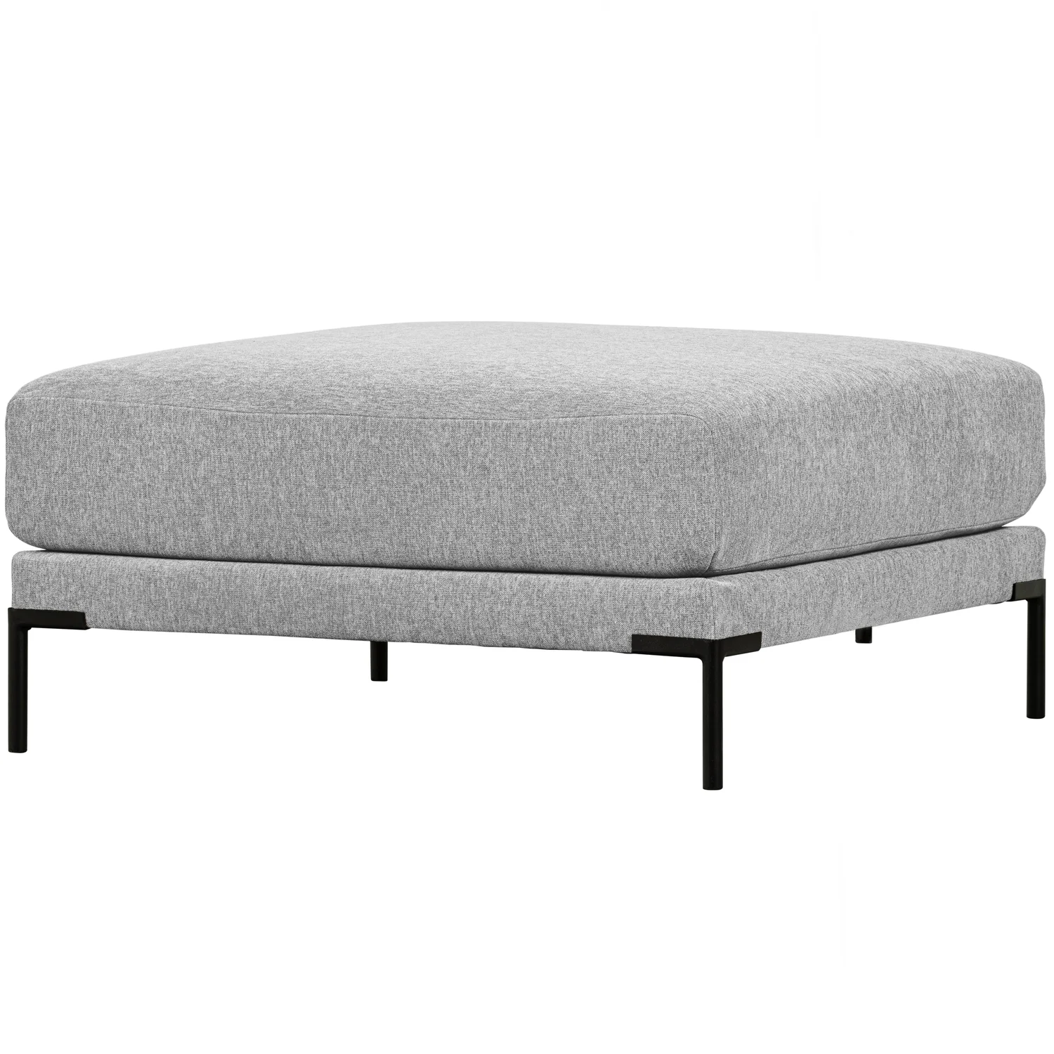 Hocker Couple 100 x 100 cm Webstoff hellgrau
