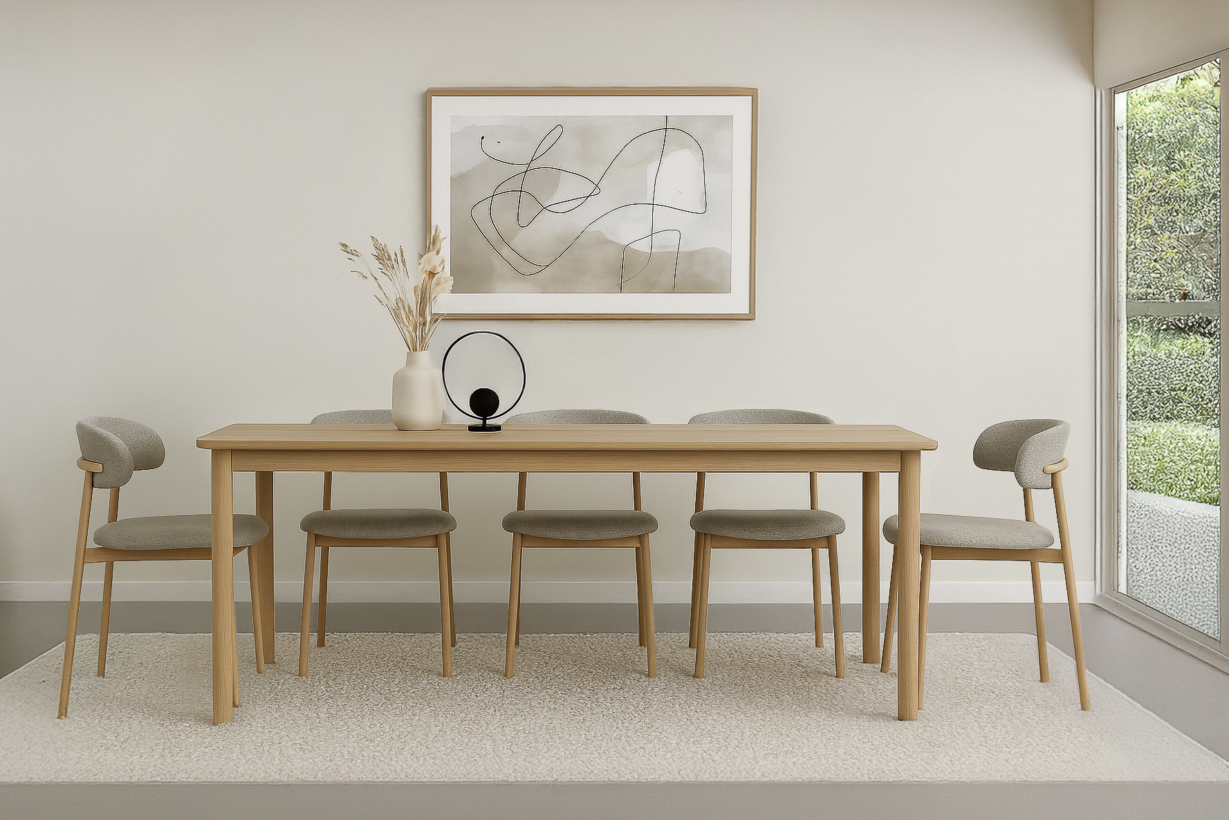Esszimmerstuhl Micah Stuhl Stoff Hush beige