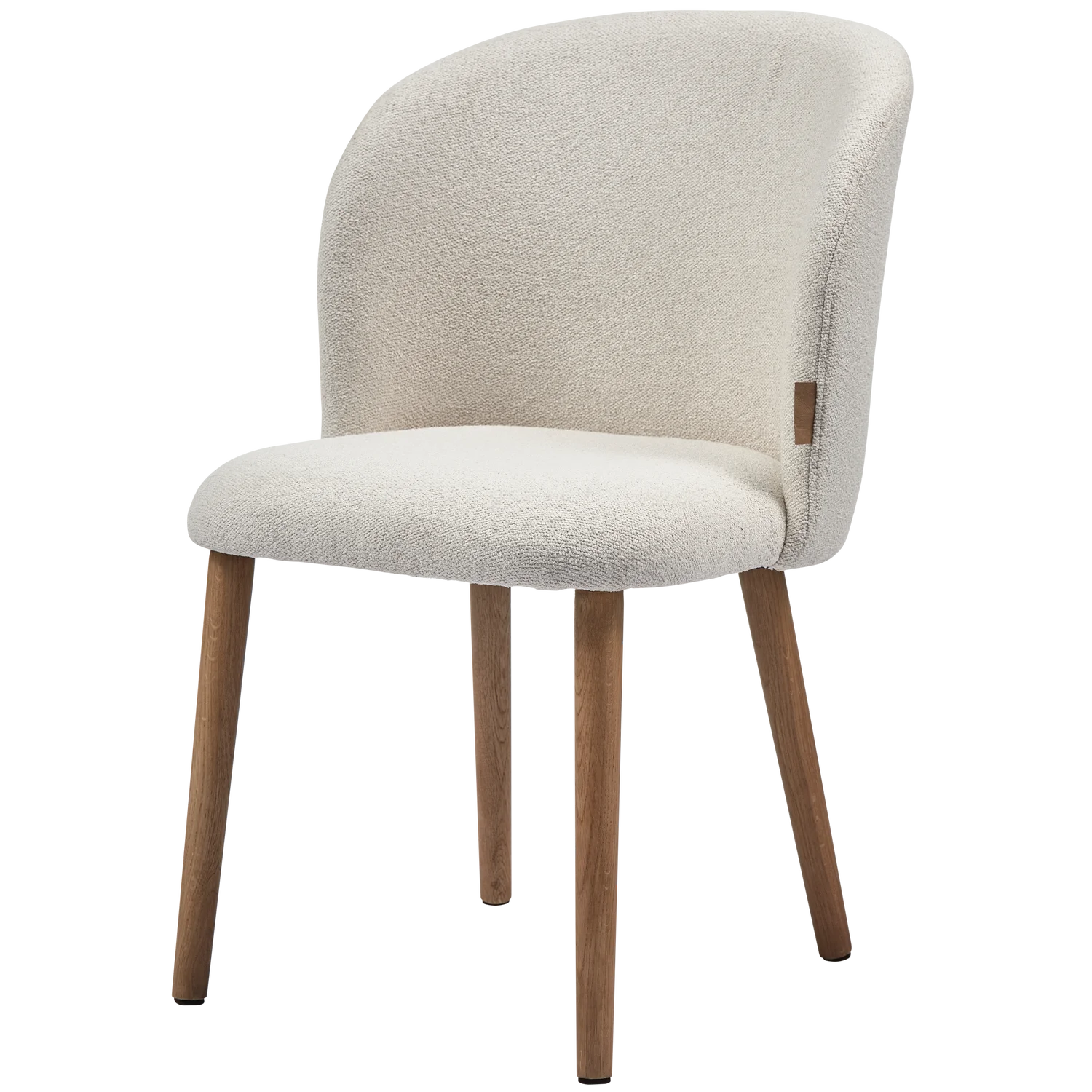 2er Set Esszimmerstuhl KAIDA Bouclé sandfarben