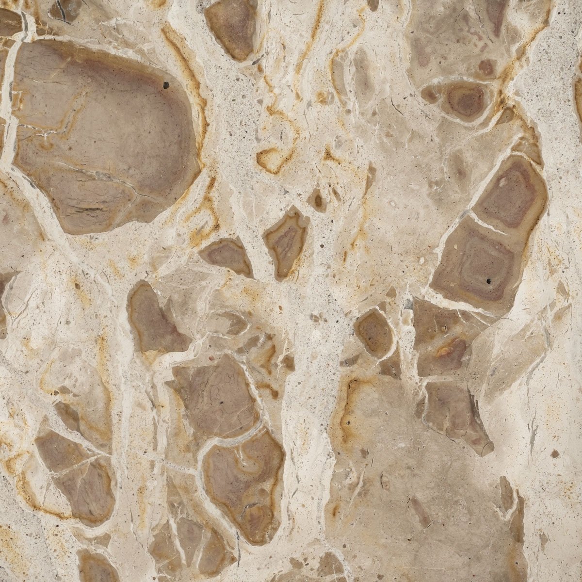 Beistelltisch Marmo Ø 40 cm Marmor beige  