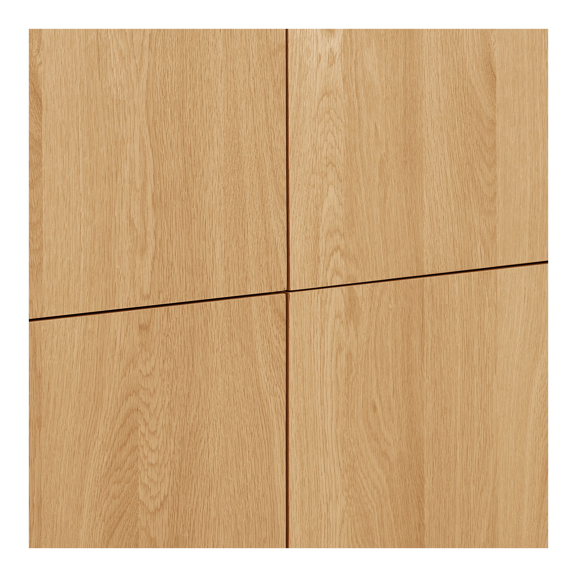 Schrank Kommode Oslo mit 4 Türen aus Eichenholz Breite 100 cm