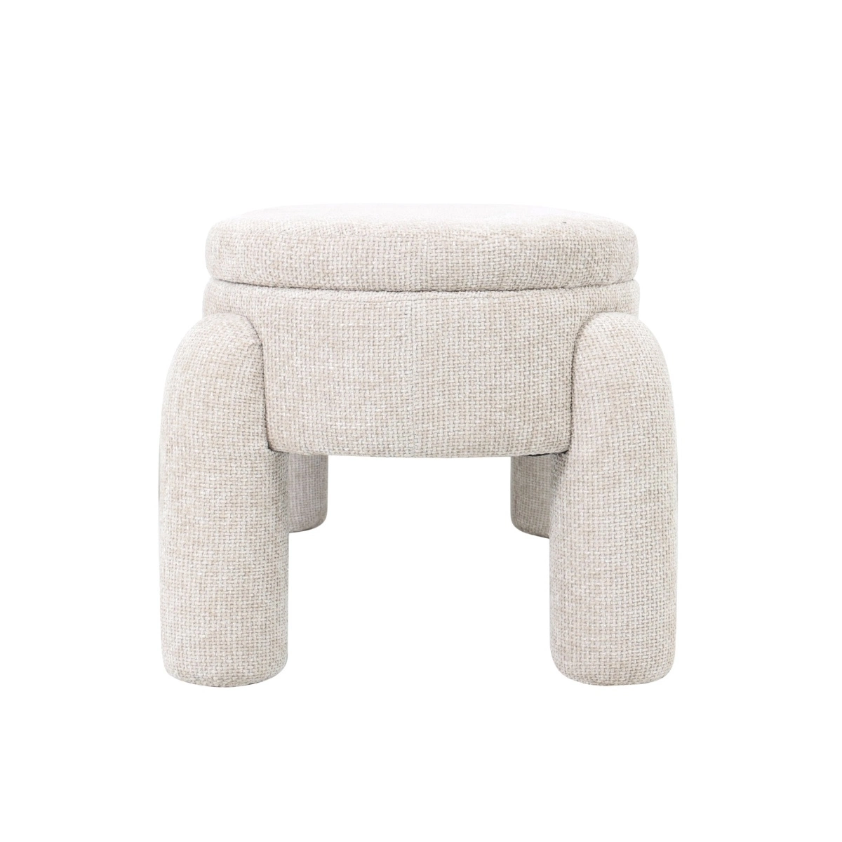 Sitzbank Truhenbank SUL 114 cm aufklappbar Sitzbezug beige Bank