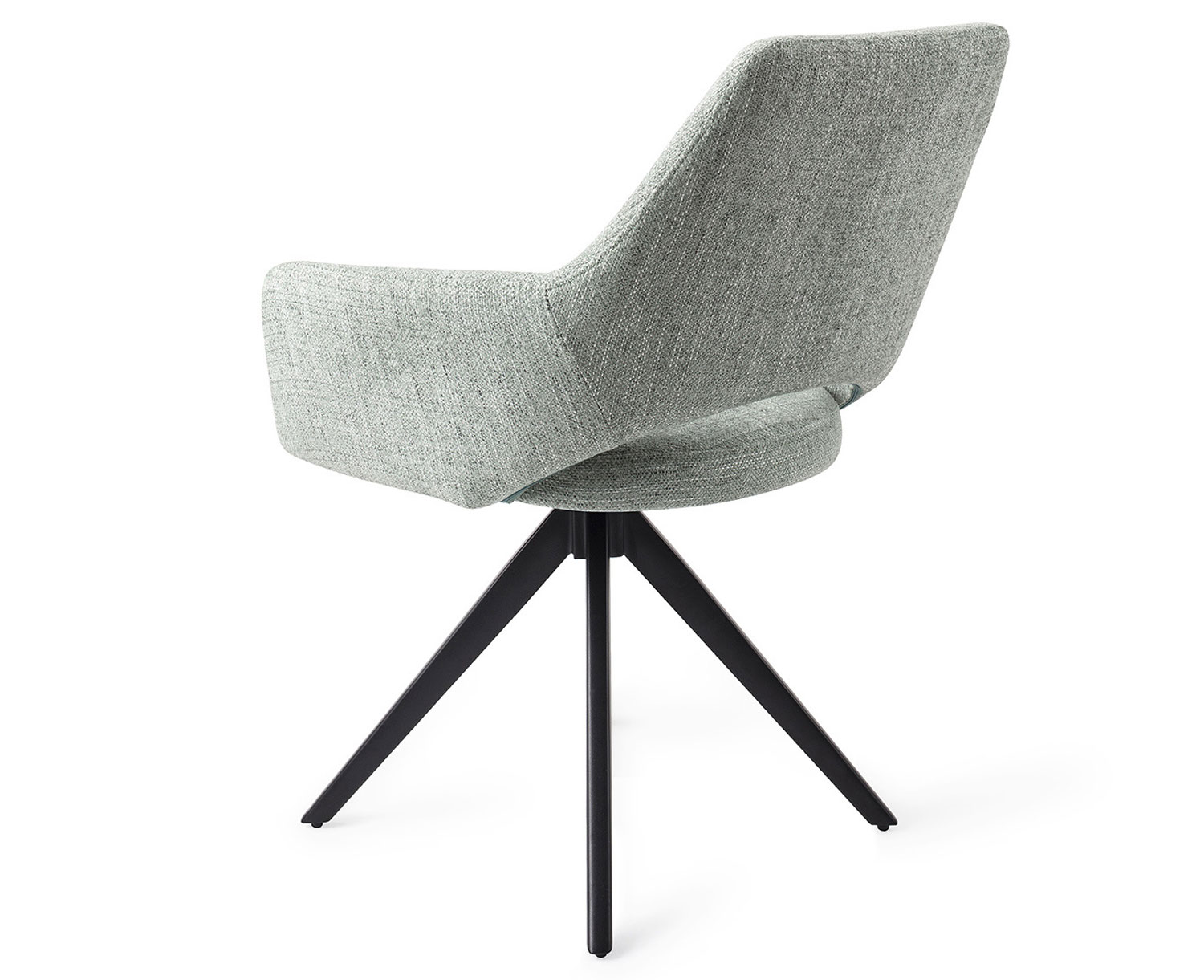 Esszimmerstuhl drehbar Yanai Stuhl Stoff salbeifarben Drehstuhl