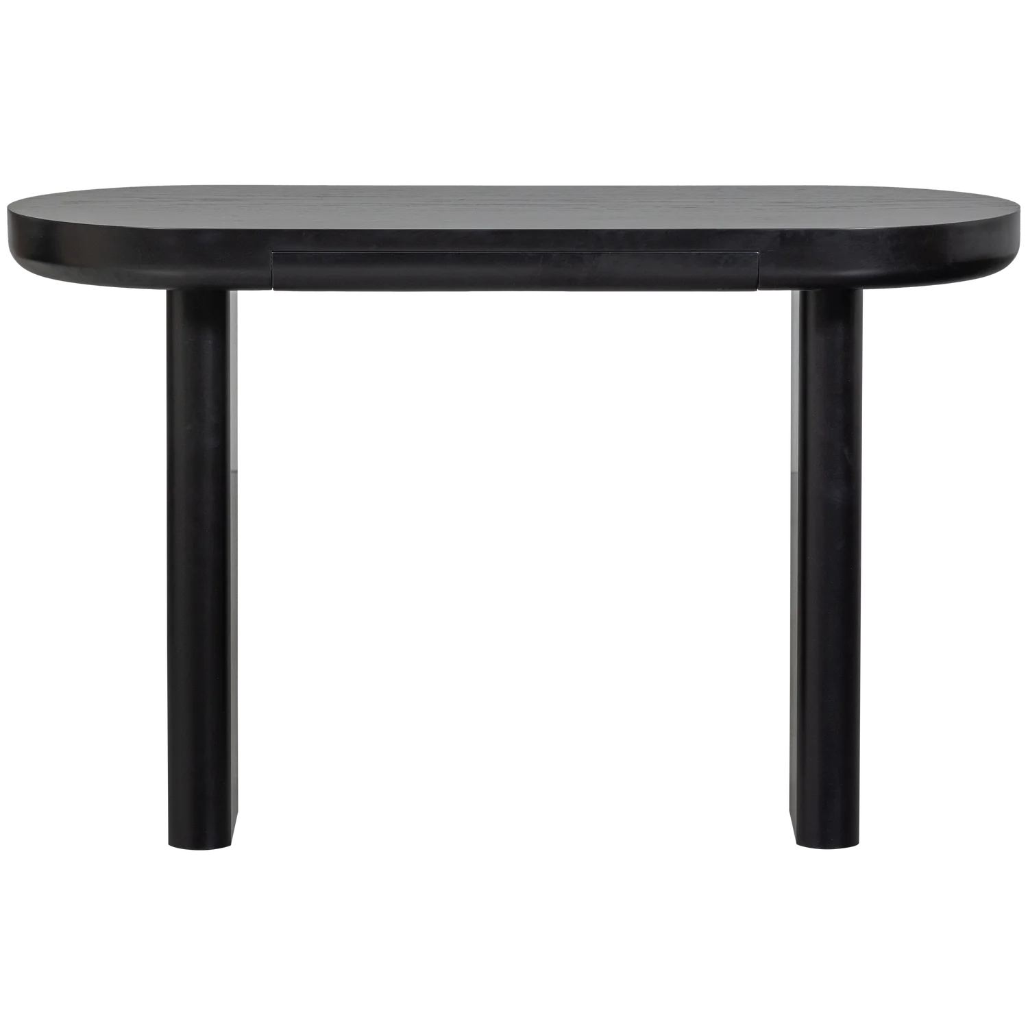 Schreibtisch MAEL 120 x 50 cm MDF furniert schwarz