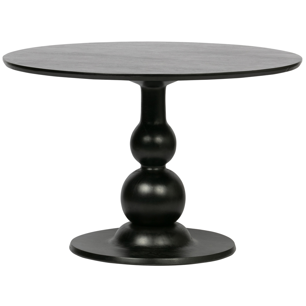 Esstisch rund Bianco Ø 120 cm Mango schwarz