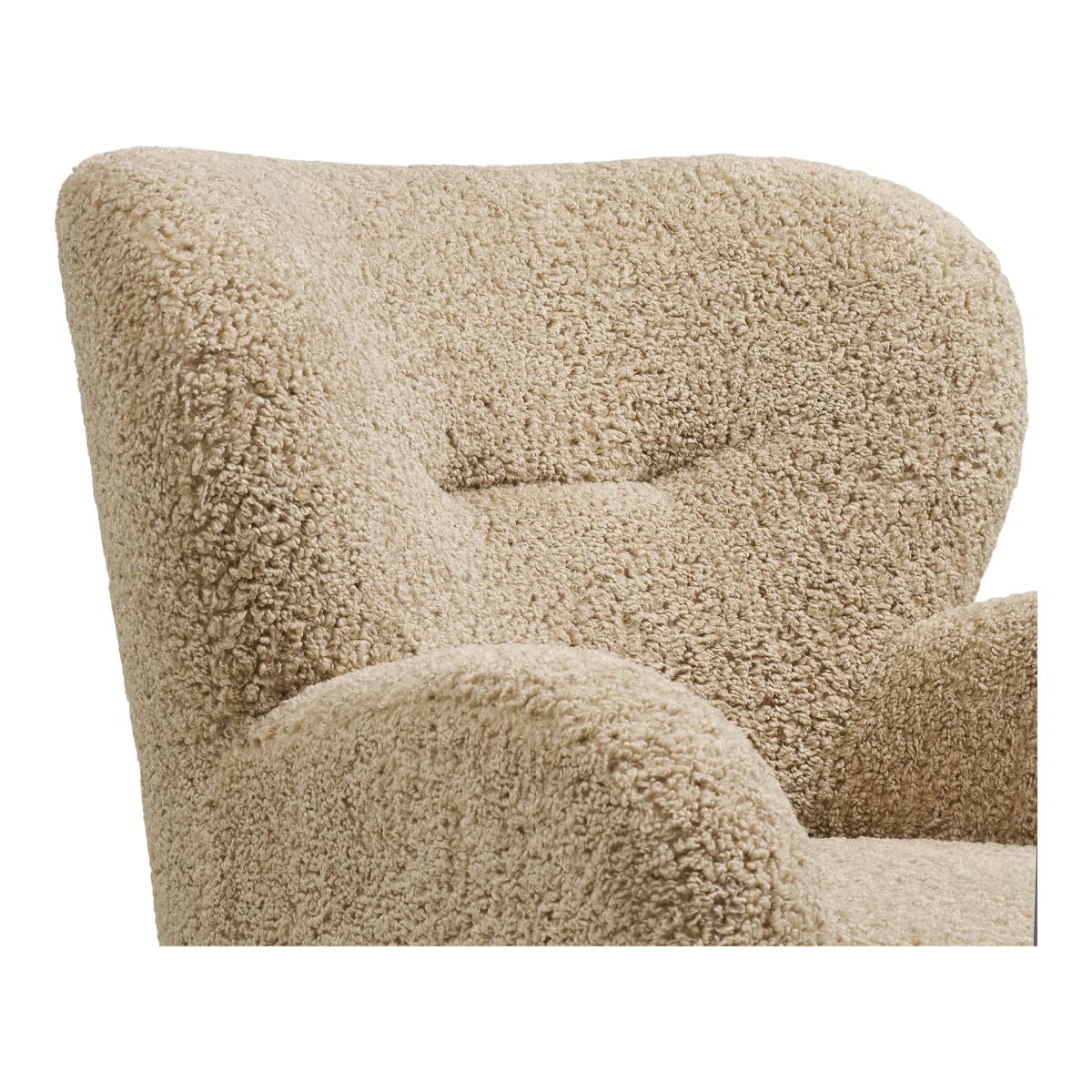 Sessel ALVA Kuschelsessel natur beige kuscheliger Stoff