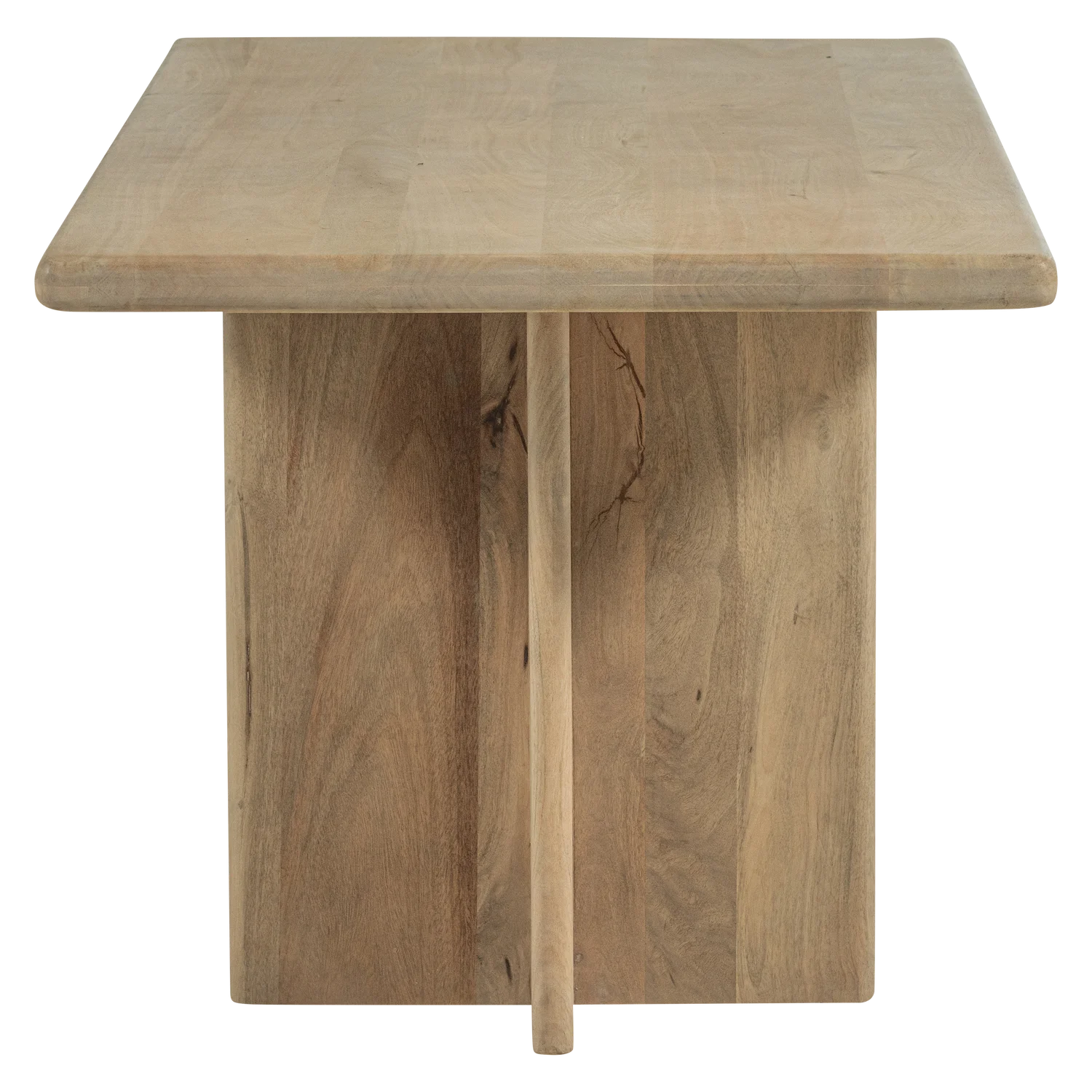 Esstisch ATO 180 x 90 cm Mangoholz mit Maserung natur