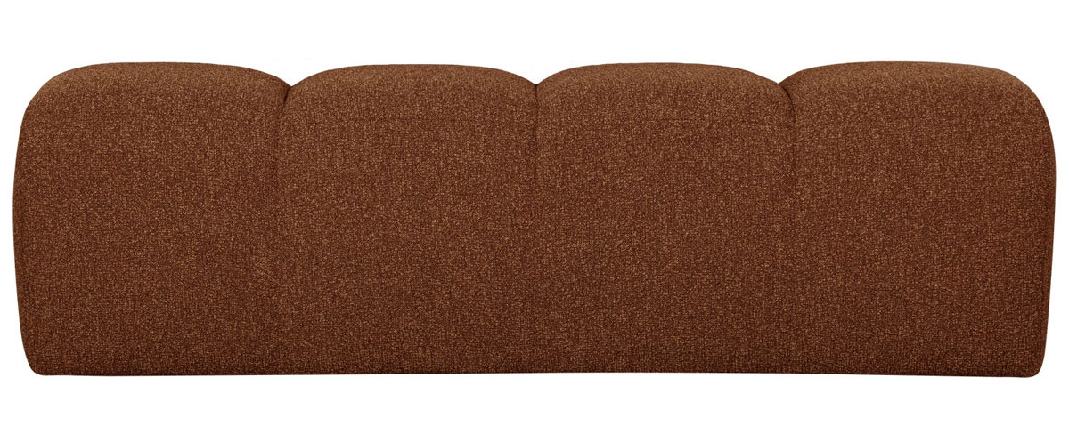 woood Esszimmerbank Hocker MOJO 164 cm Bouclé rostbraun meliert