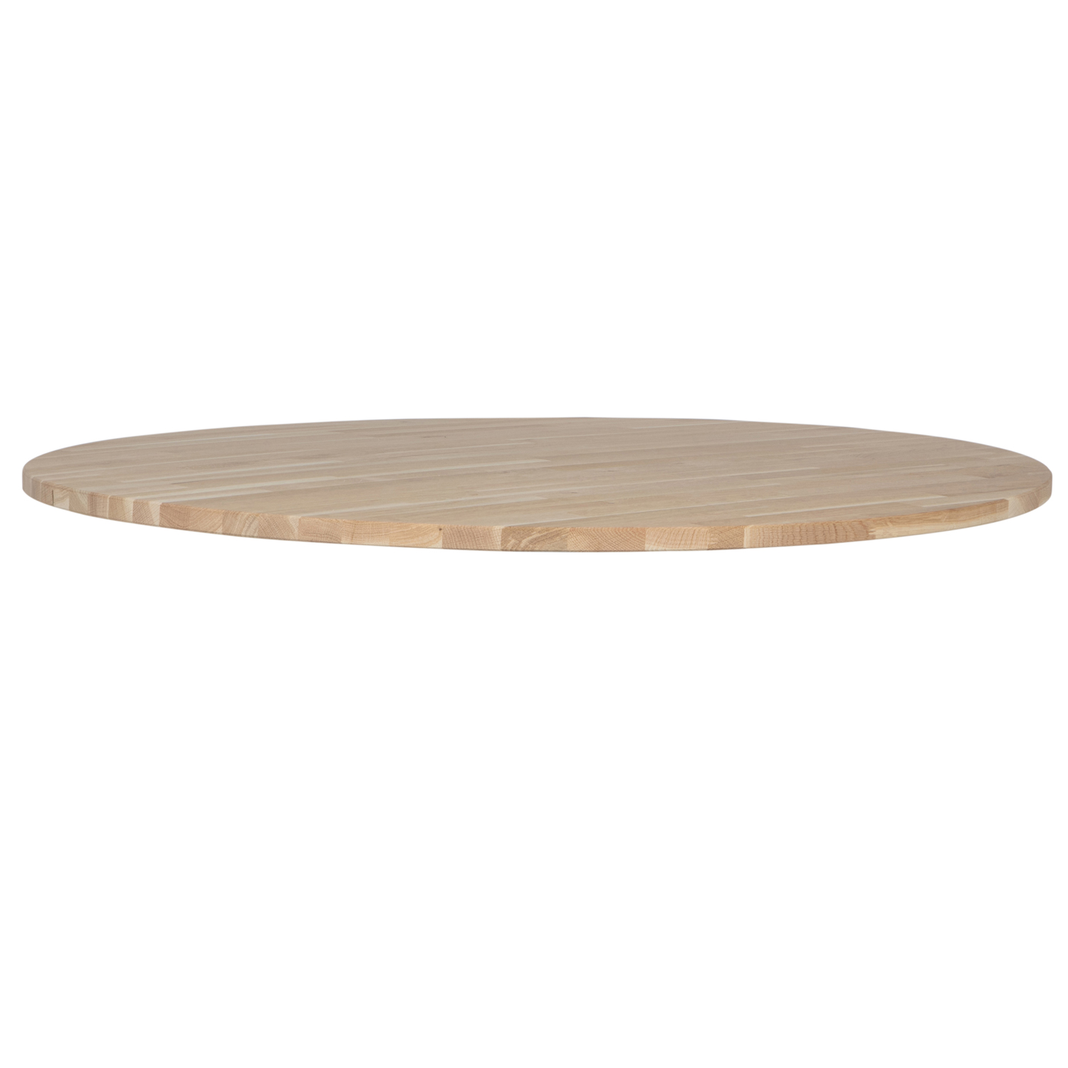 woood Tischplatte Tablo rund Ø 120 cm Eiche Natur unbehandelt