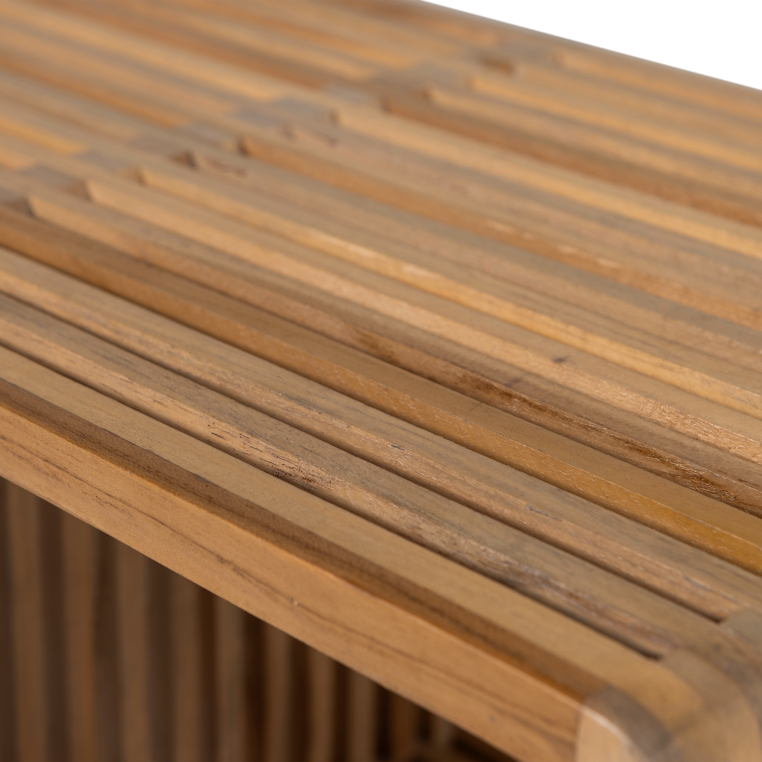 2er Set Beistelltisch JASMIJN Teakholz natur