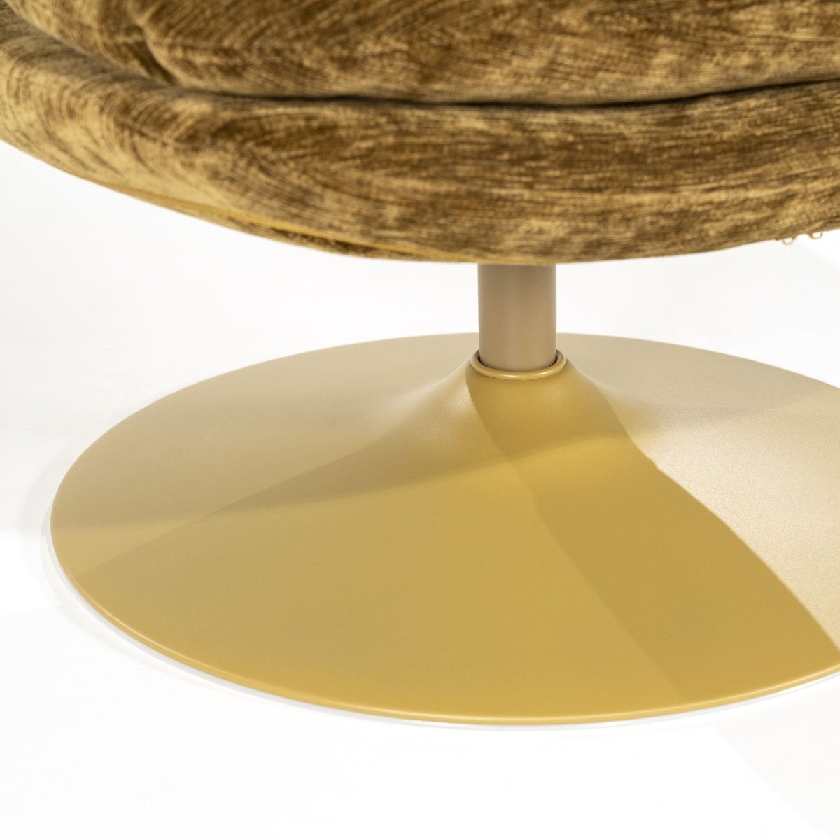 BY-BOO Drehsessel Sessel drehbar Tromba senffarben