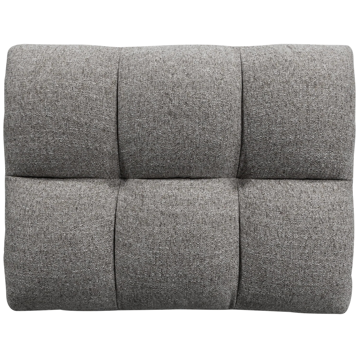 Pouf ALLURE 100 x 70 cm Hocker Sitzhocker Webstoff tonfarben melange