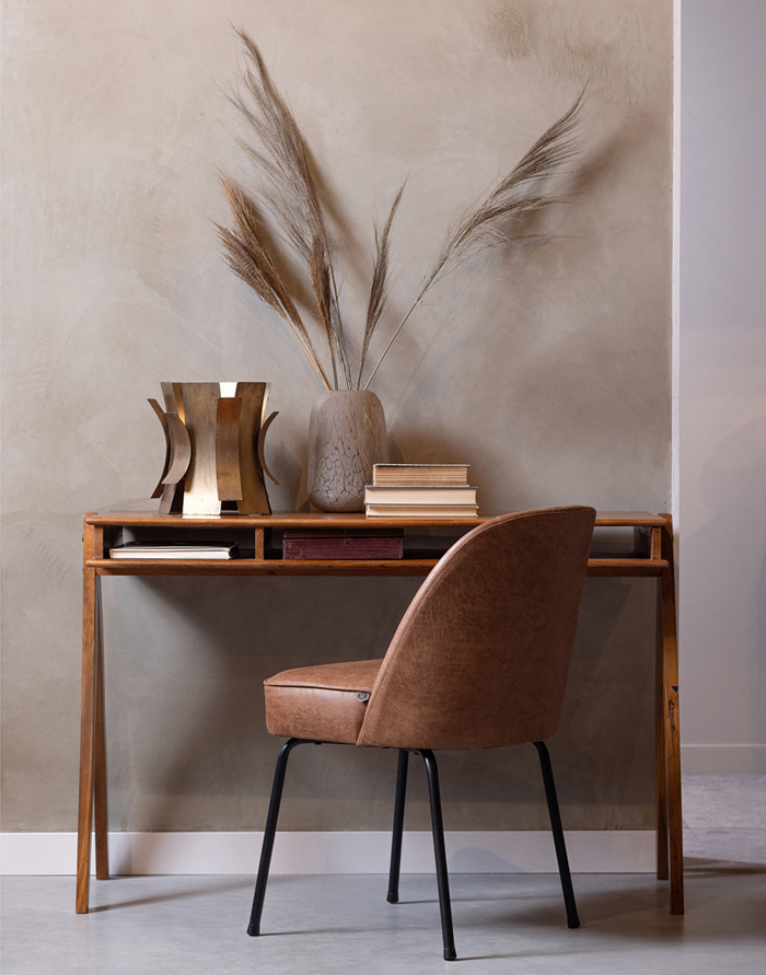 2er Set Esszimmerstuhl Vogue Leder cognac