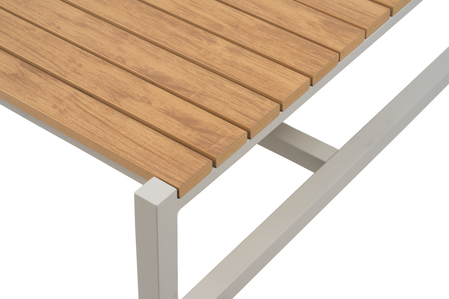 Garten Lounge Set Ecksofa Cap mit Tisch Aluminium hellgrau