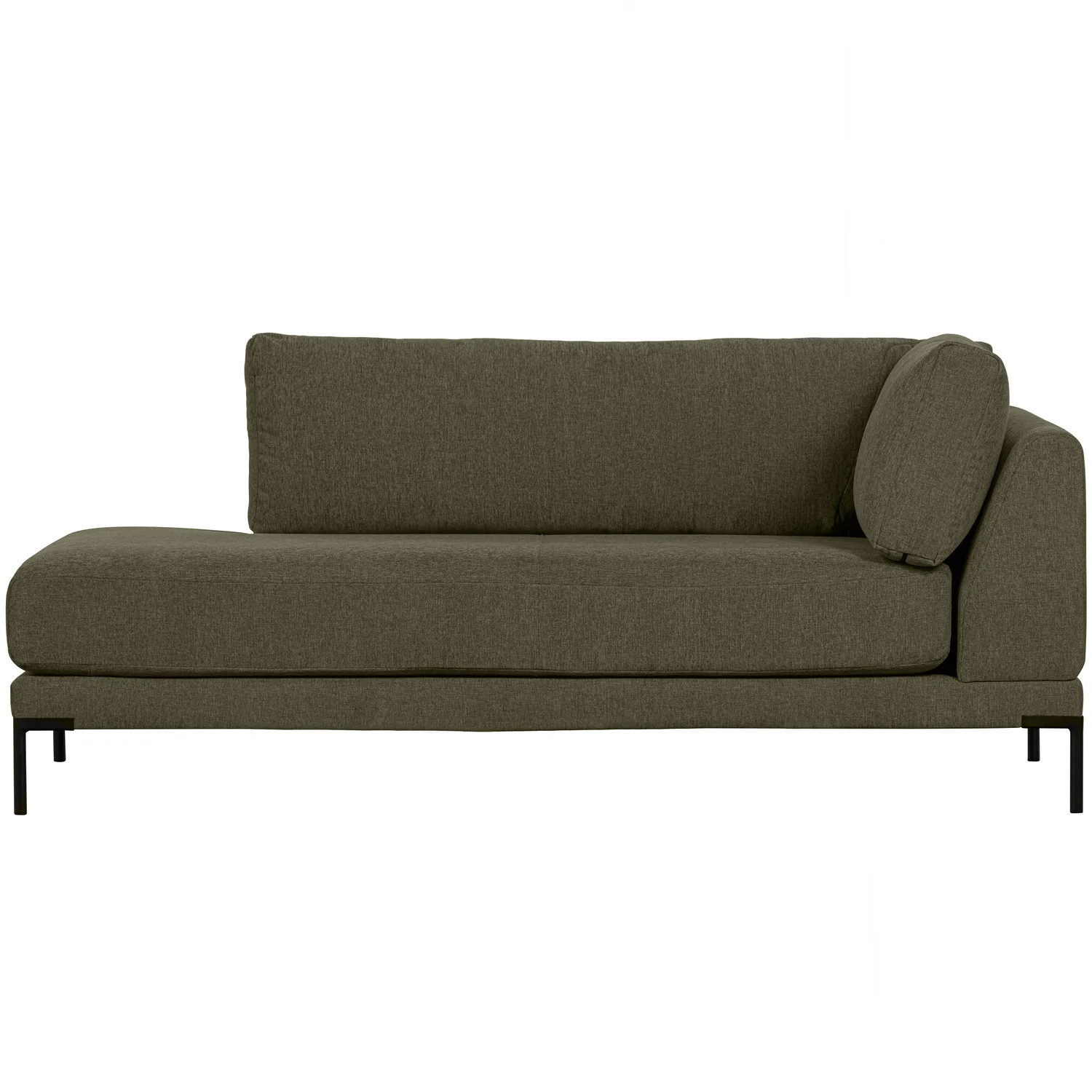 Lounge Element Couple links Chenille Stoff warmes grün Couch Sofa