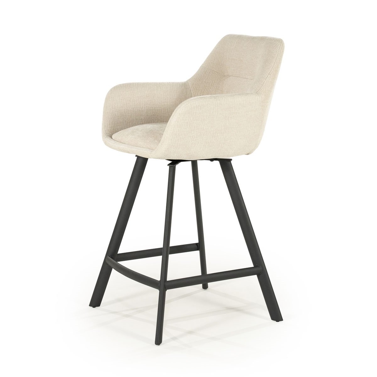 Barstuhl Bliss SH 68,5 beige mit Armlehne drehbar Drehstuhl Barhocker