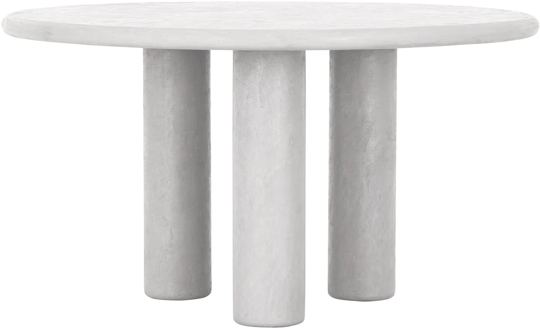 Esstisch CLIO rund Ø 140 cm Mortex cremeweiß