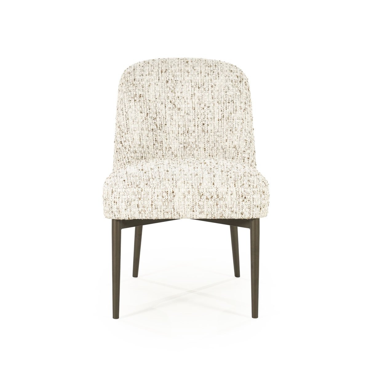 Esszimmerstuhl Tobias Vierfußstuhl Metall Stoff beige