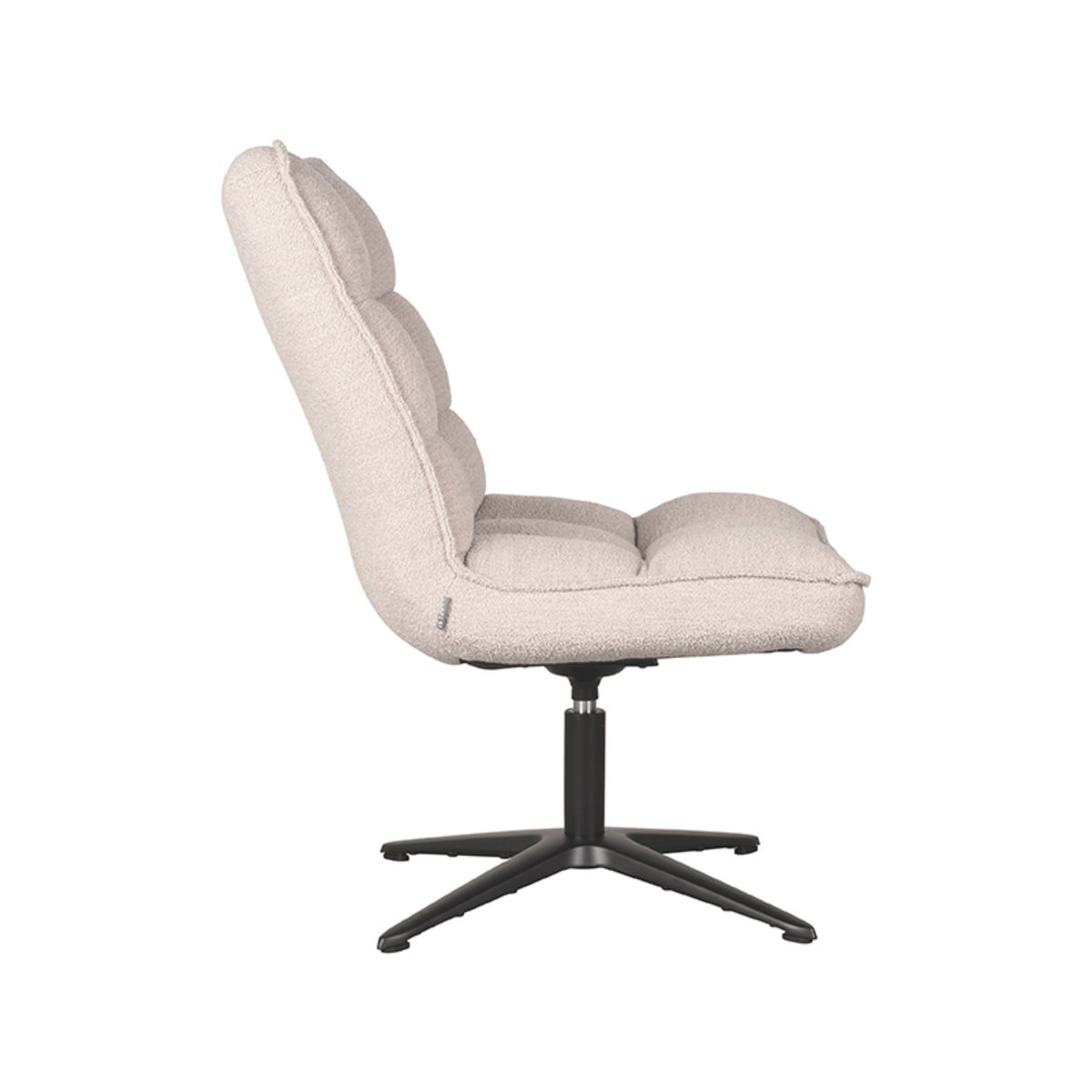 Sessel FENCO drehbar Boulé Stoff beige