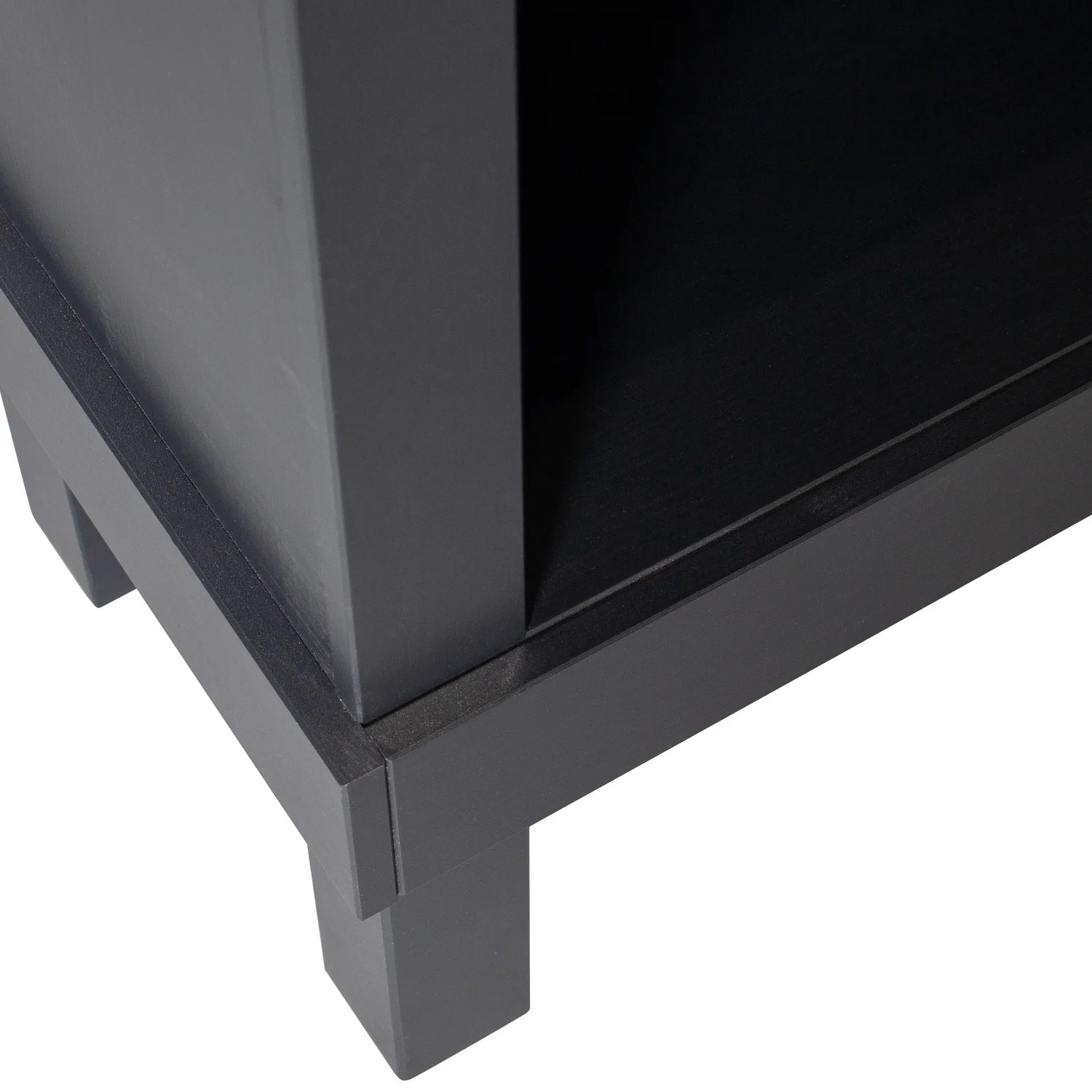 Regal offener Schrank BONK schwarz Kiefer Höhe 160 cm FSC-zertifiziert