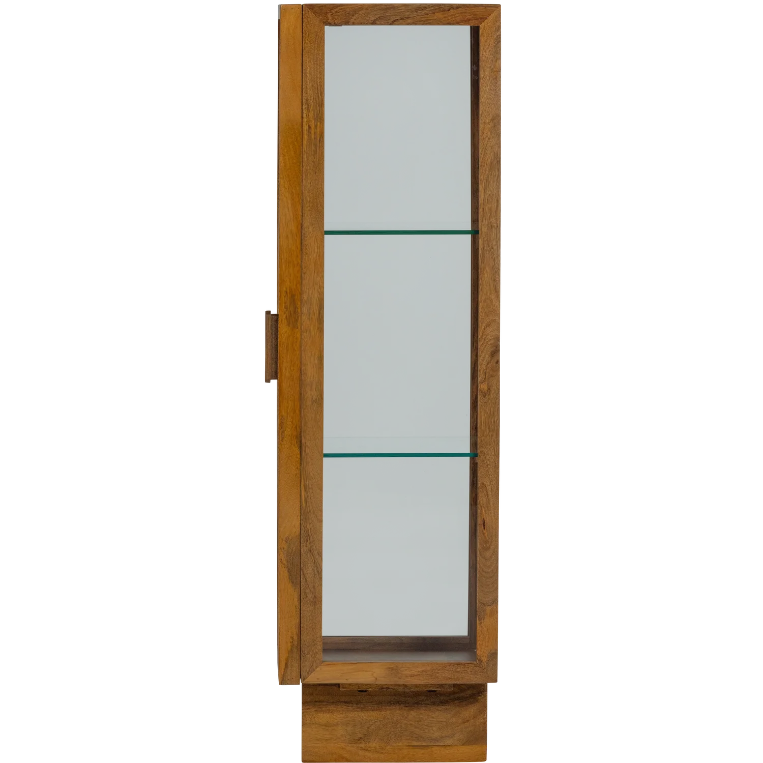 Vitrine Schrank KELLA 1-türig Mangoholz natur Aufbewahrungsschrank