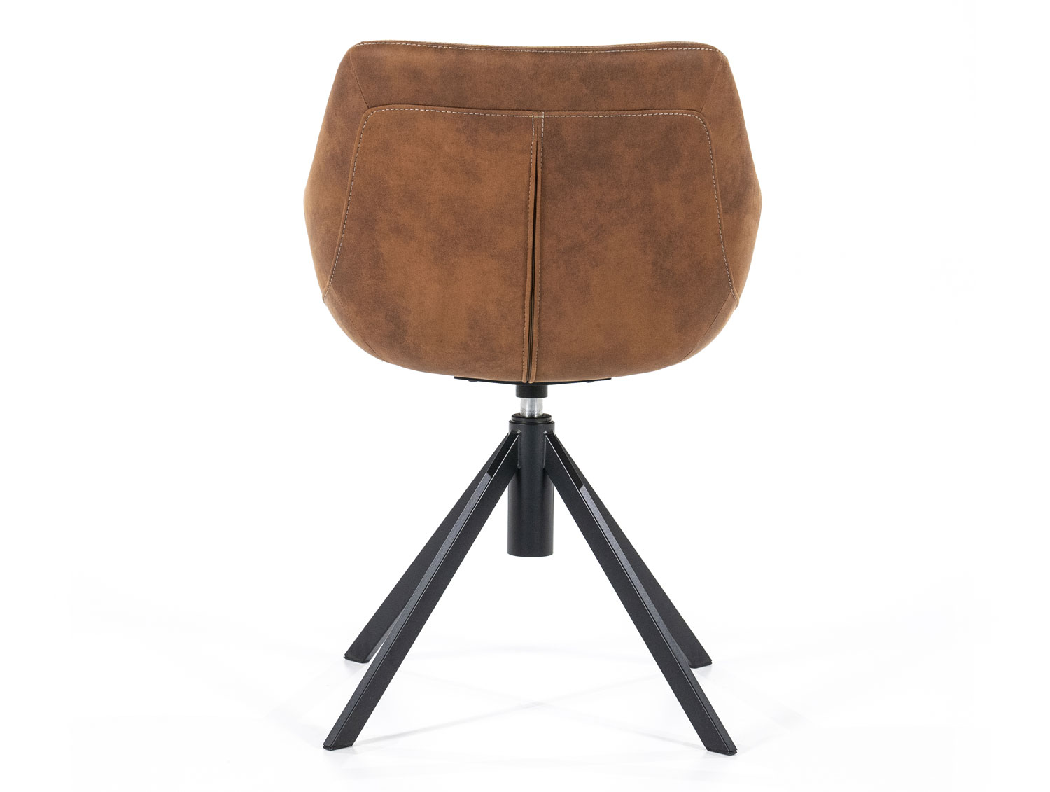 Stuhl Menno cognac drehbar mit Armlehnen