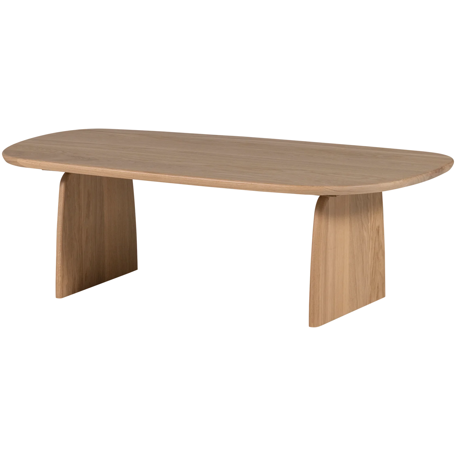 Couchtisch TABLO organisch 110 x 60 cm Eiche Massivholz Sofatisch
