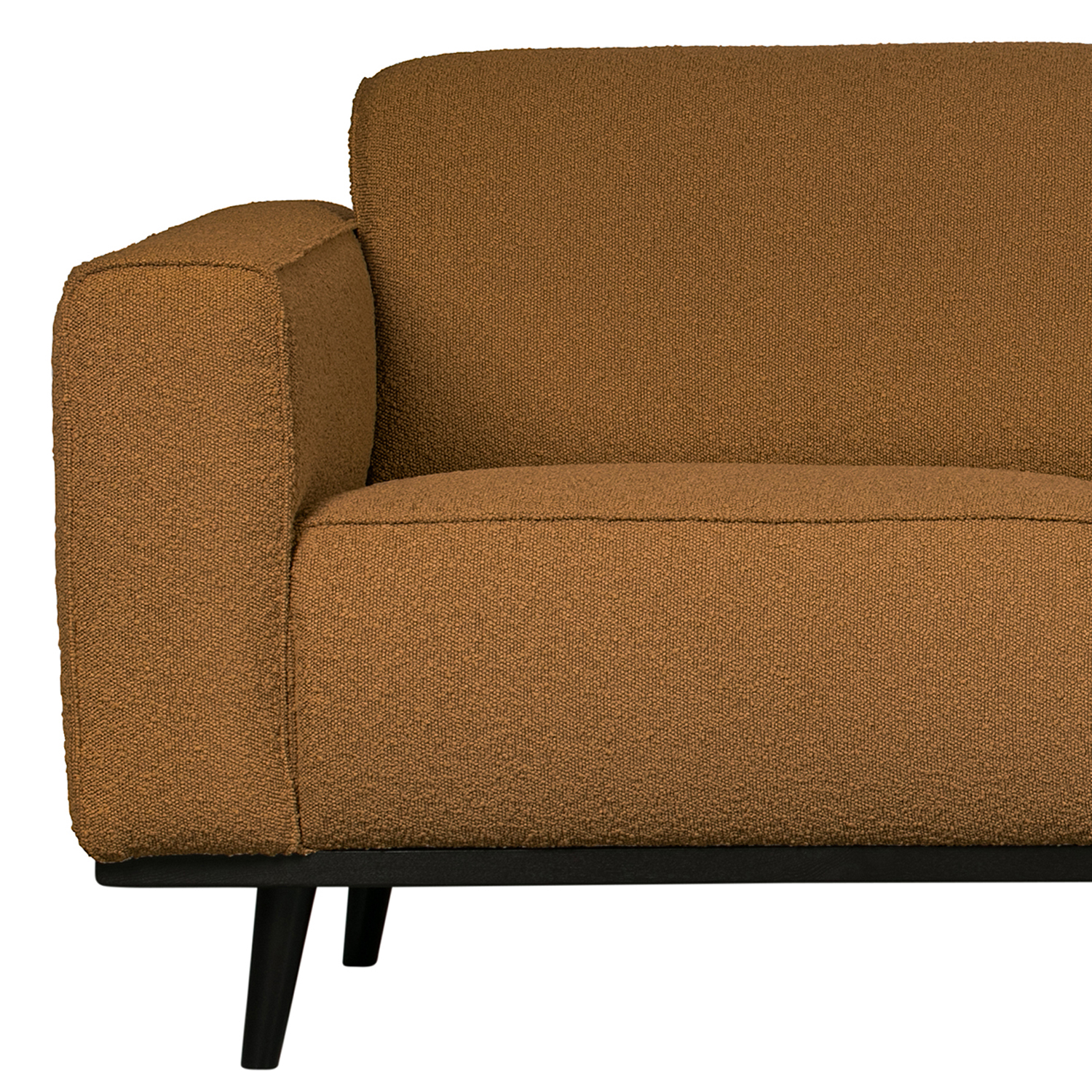 3 Sitzer Sofa STATEMENT Bouclé butter Couch Garnitur Couchgarnitur
