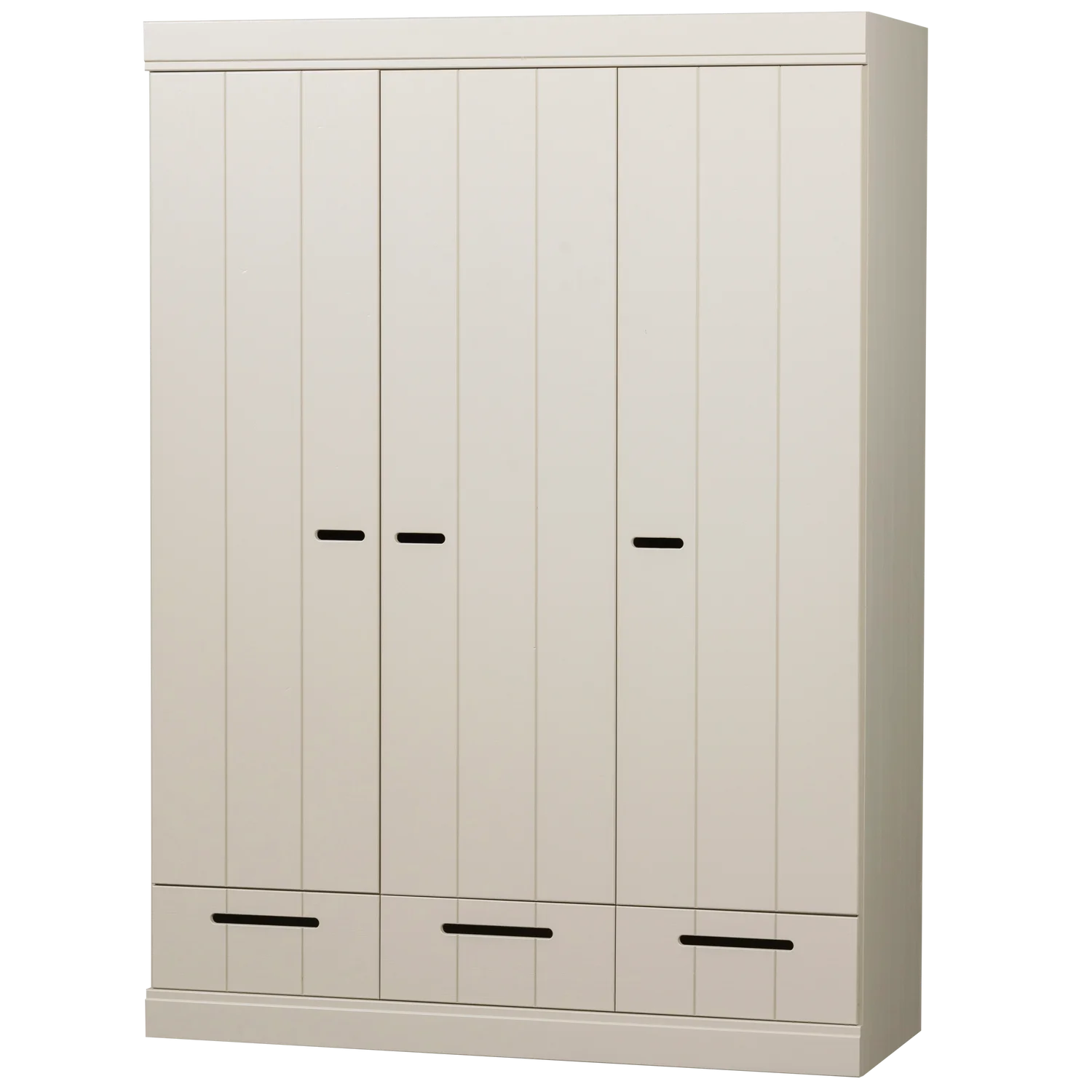 Kleiderschrank Schrank 140 cm CONNECT Kiefer staubgrau
