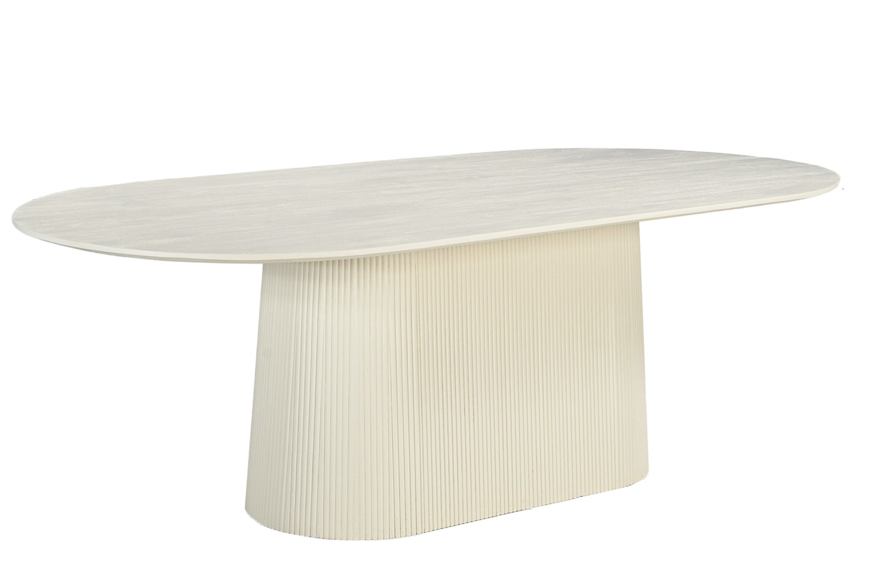 Esstisch Patrice 230 x 110 cm Mangoholz cremeweiß Esszimmertisch