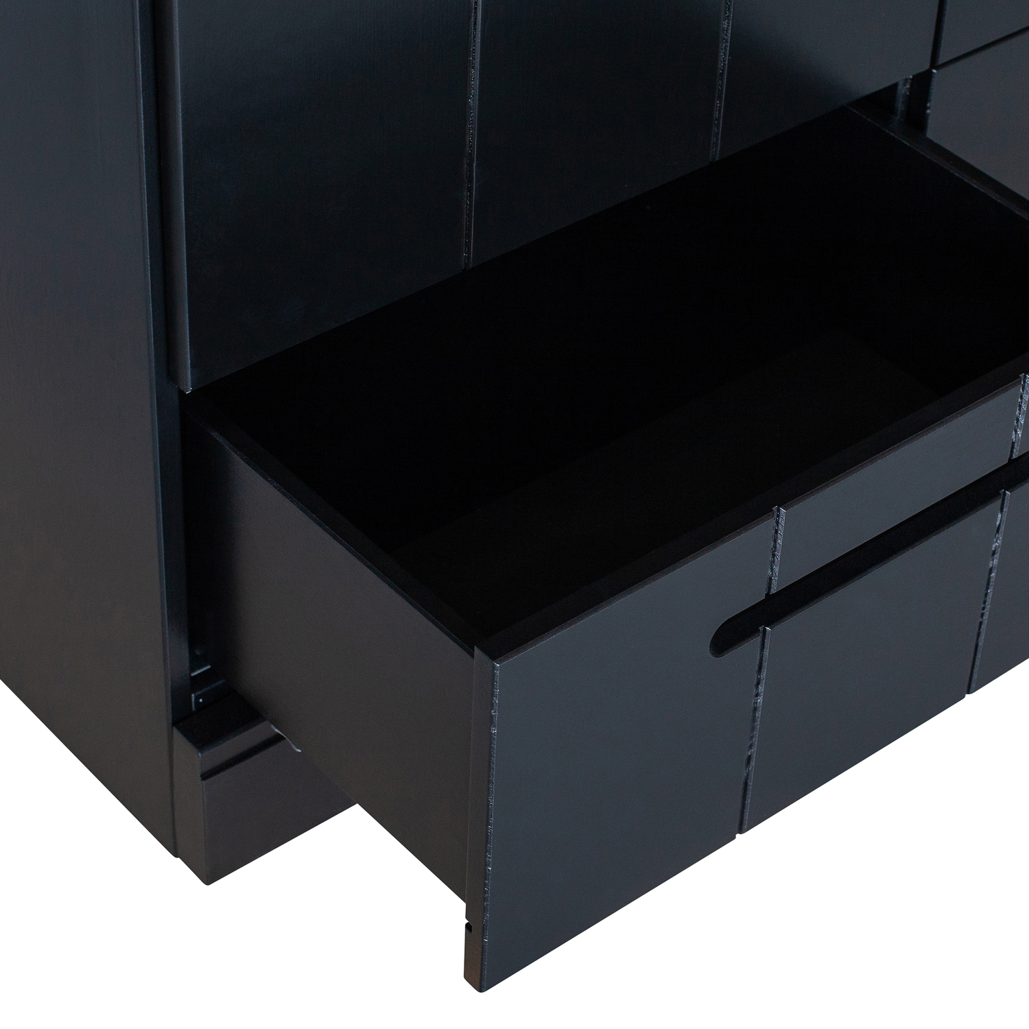 woood Kleiderschrank 140 cm Connect Kiefer schwarz