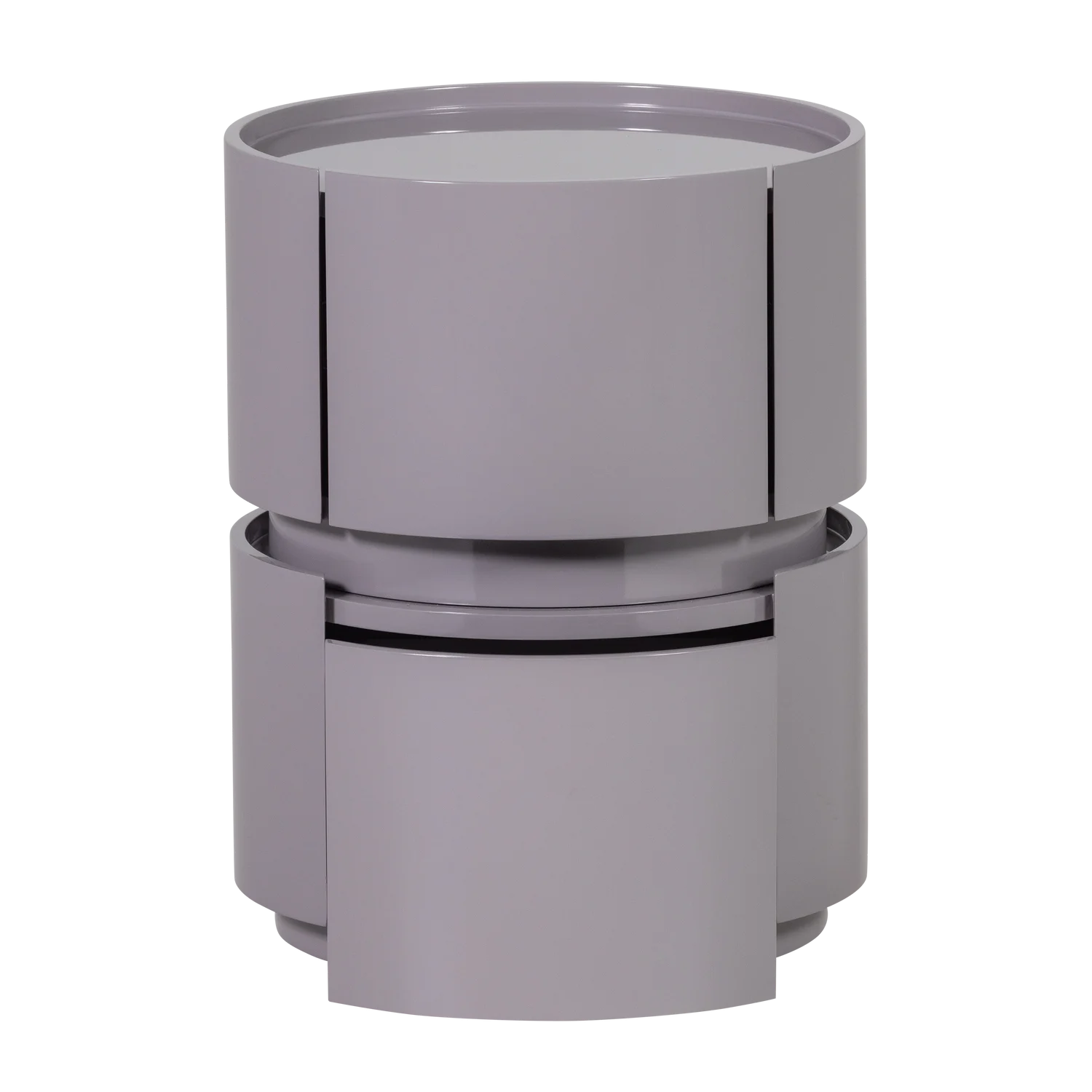 Kommode LUNEX H 50 cm MDF hochglanz hellgrau