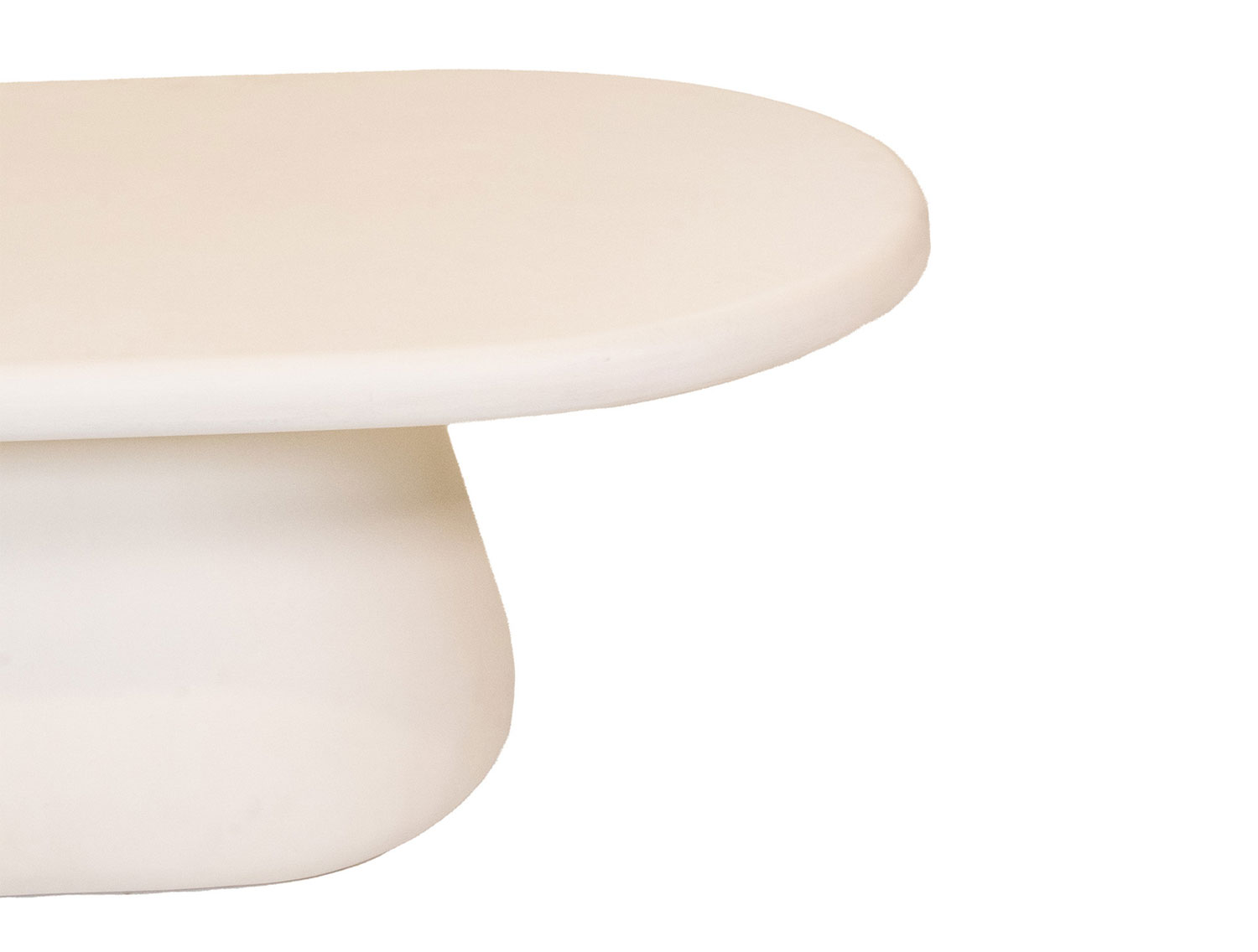 Couchtisch GRACIA oval 120 x 65 cm beige