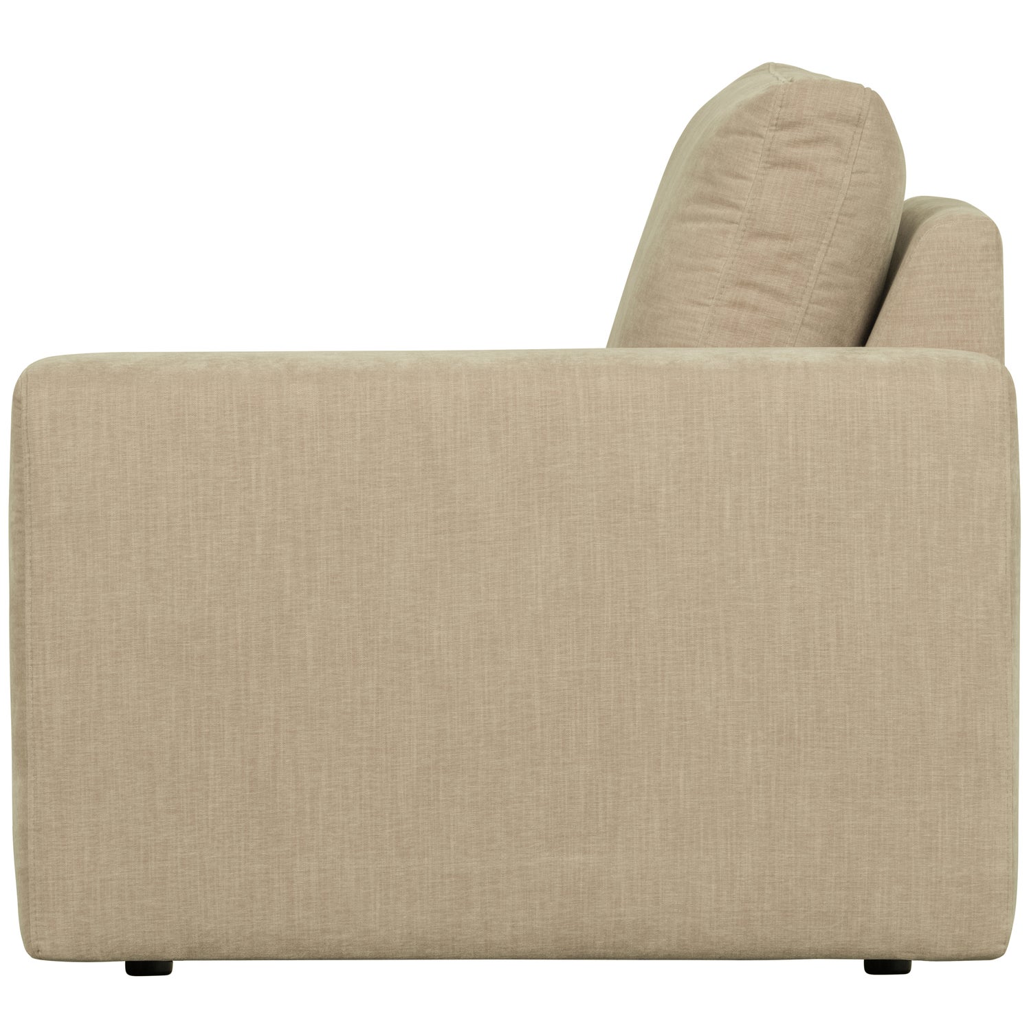 Sofaelement FAMILY mit Armlehne rechts Element Webstoff sand