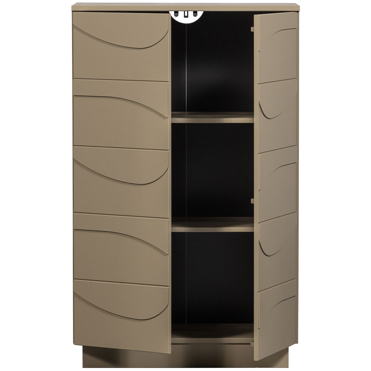 Schrank Highboard TEO Kiefer massiv mud