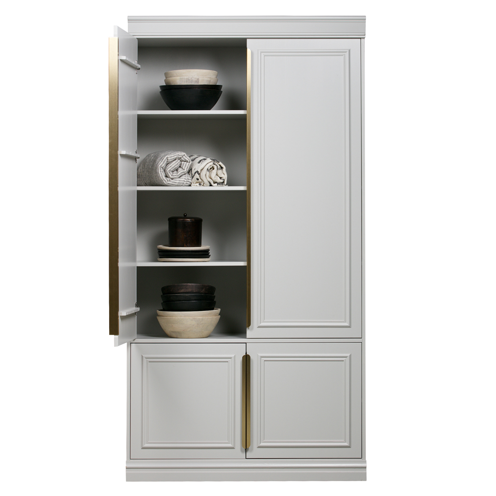 Schrank Organize Kiefer hellgrau Kleiderschrank