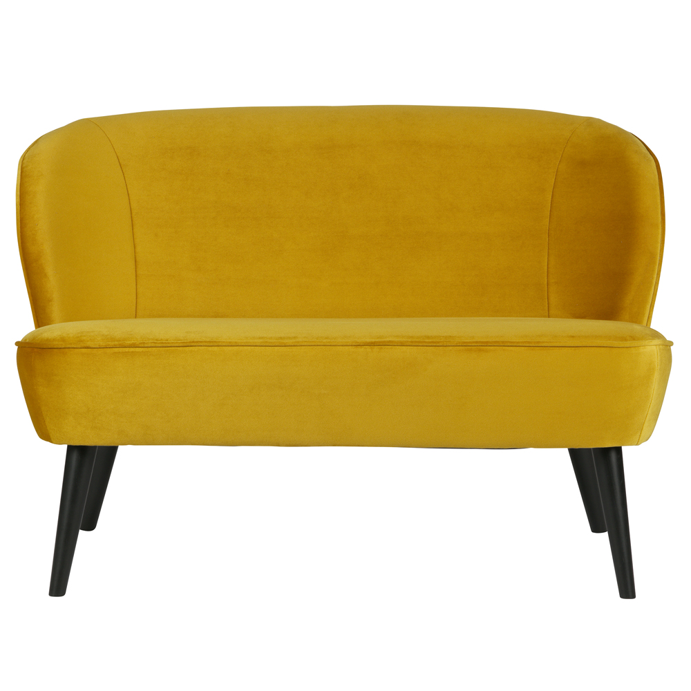woood kleines Sofa SARA 110 cm Samt Couch