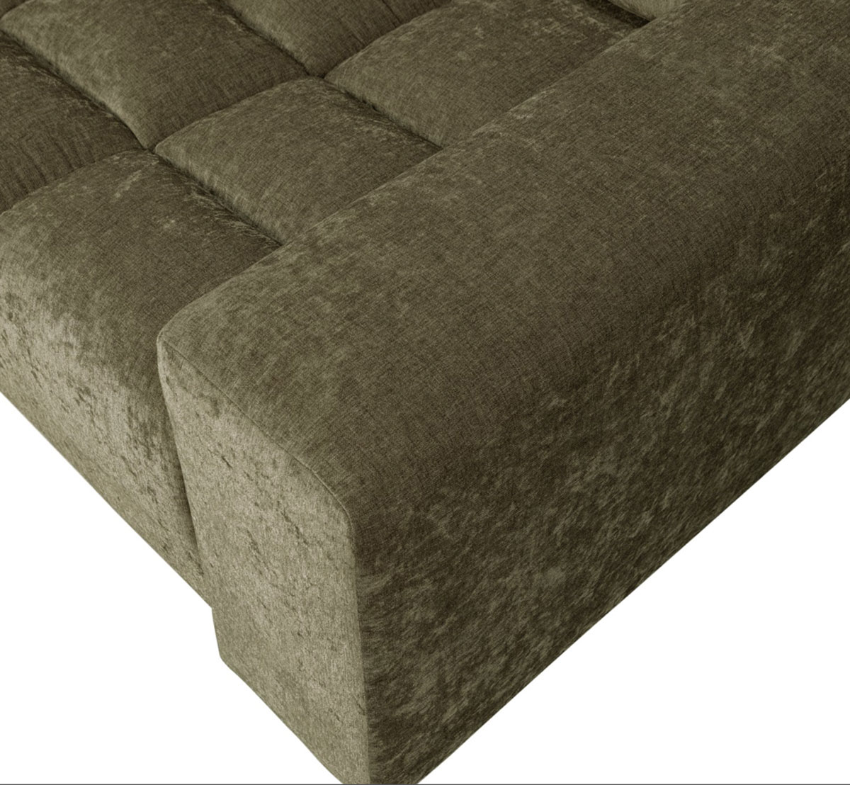 woood 2 Sitzer Sofa SECOND DATE Webstoff vintage grün