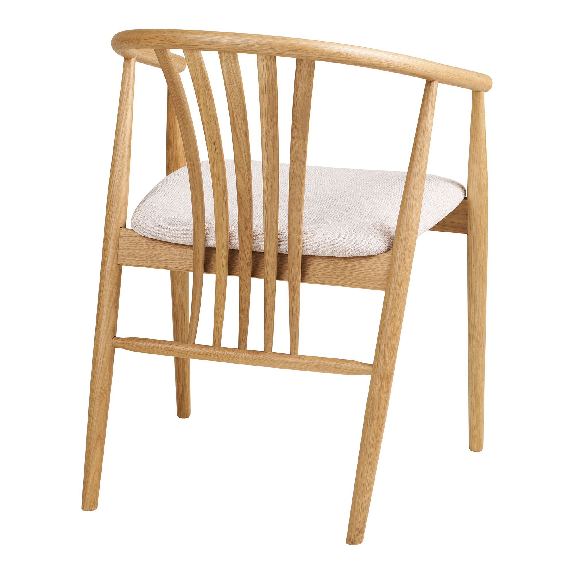 2er Set Armlehnstuhl Carmen Eiche natural sand Esstischstuhl Dinnerstuhl